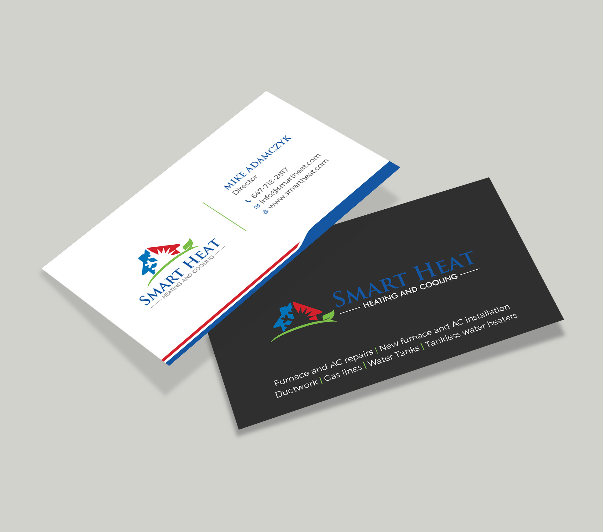 Business Card Design by Tripti Ranjan Gain for Smart Heat | Design #25243125