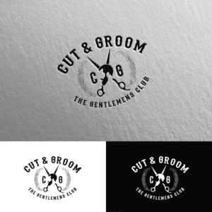 cut & groom (brand name) / the gentlemen's club (brand purpose) | Design de Logo par Rii