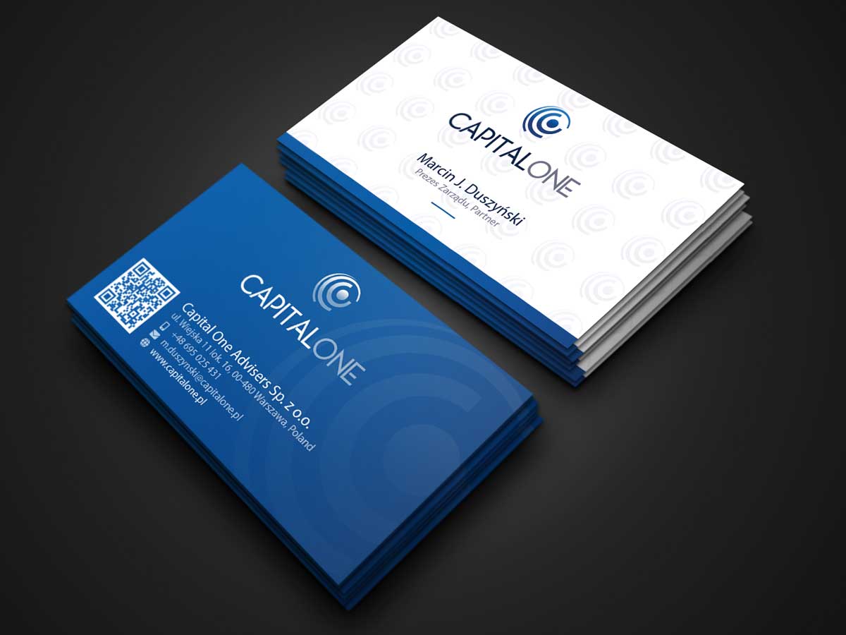 Business Card Design by Riz' for CAPITAL ONE PARTNERS SP. Z O.O. SP.K. | Design #25251162