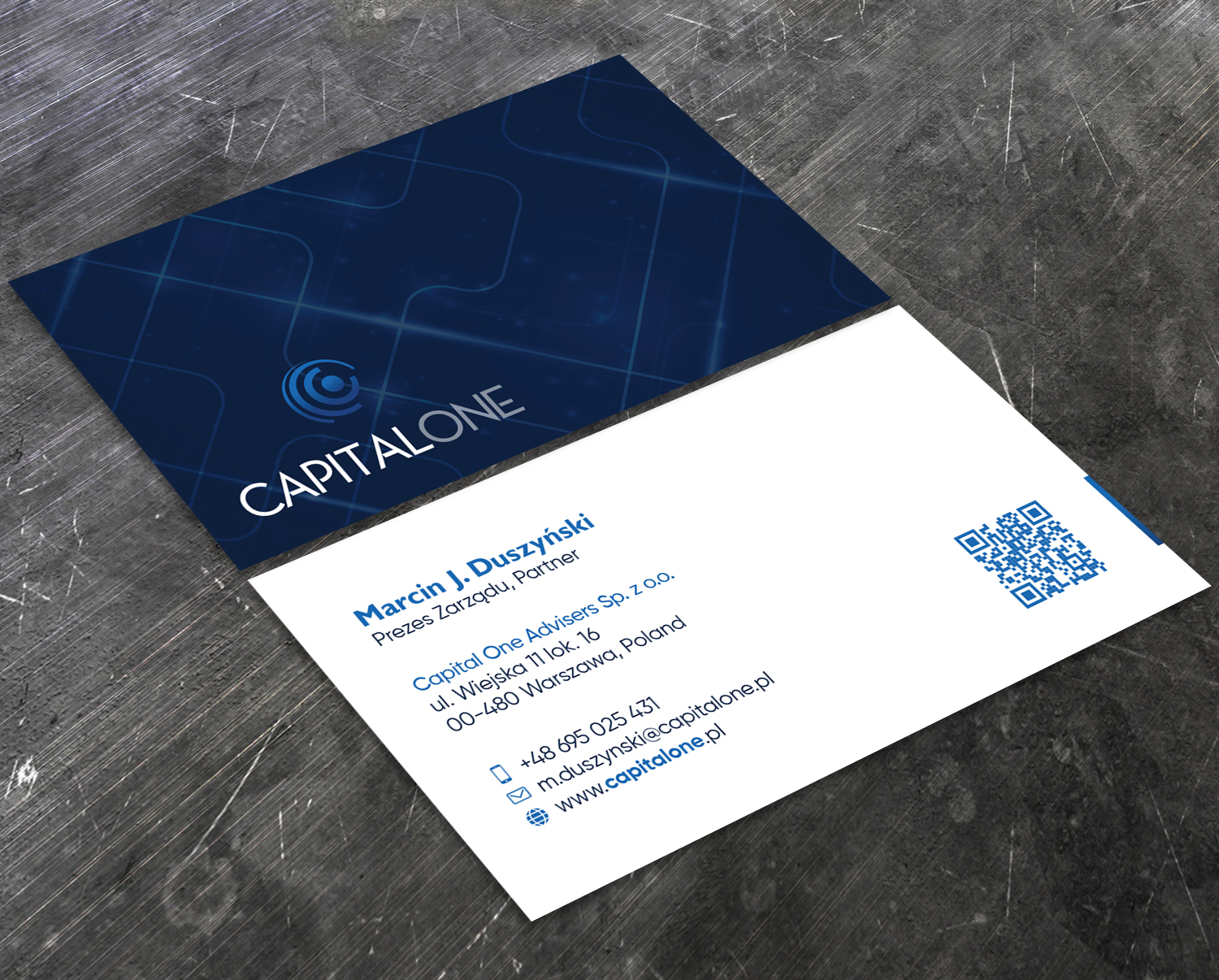 Business Card Design by Verified artistry for CAPITAL ONE PARTNERS SP. Z O.O. SP.K. | Design #25243022