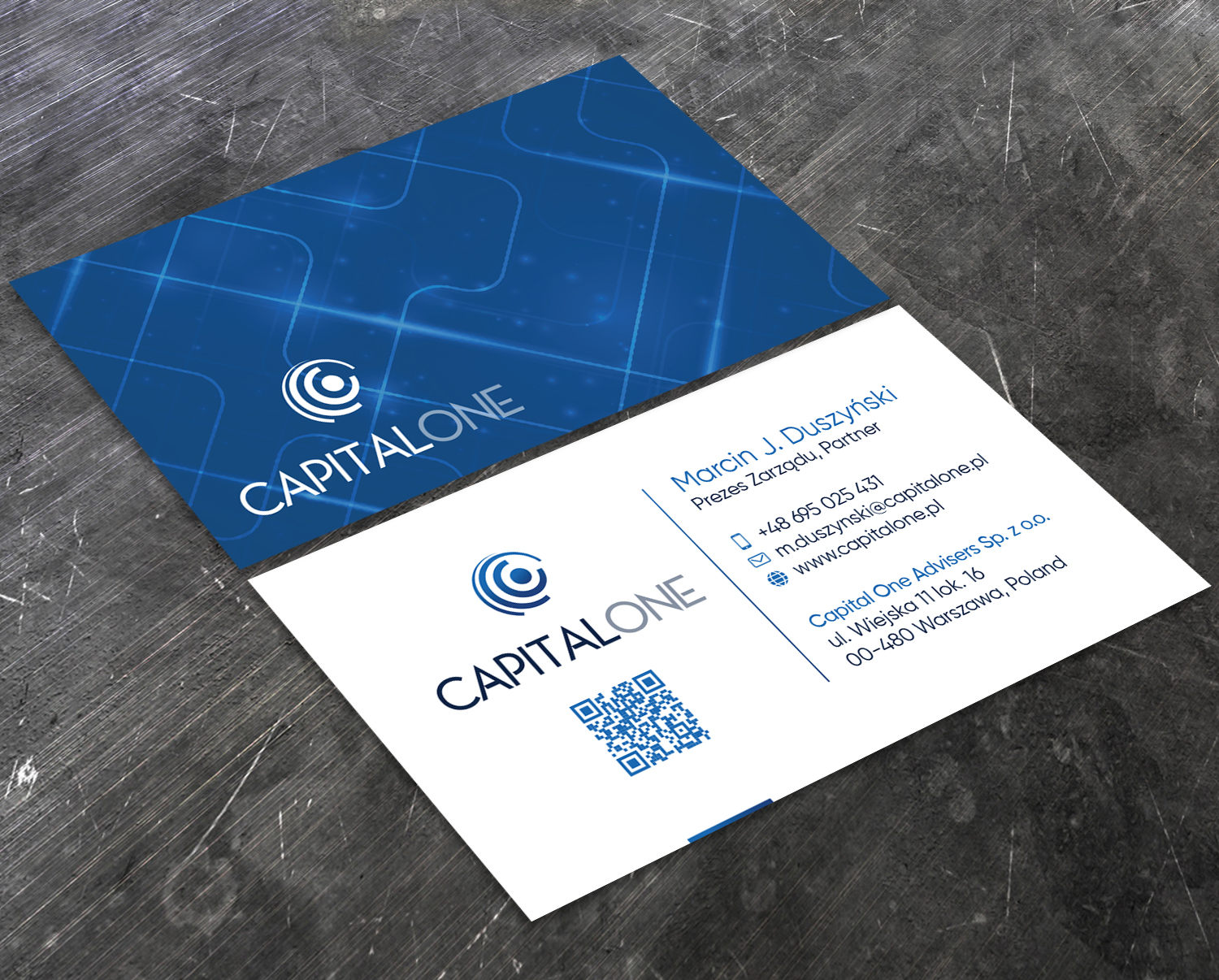 Design de Carte de Visite par Verified artistry (Design garden) pour CAPITAL ONE PARTNERS SP. Z O.O. SP.K. | Design #25244990