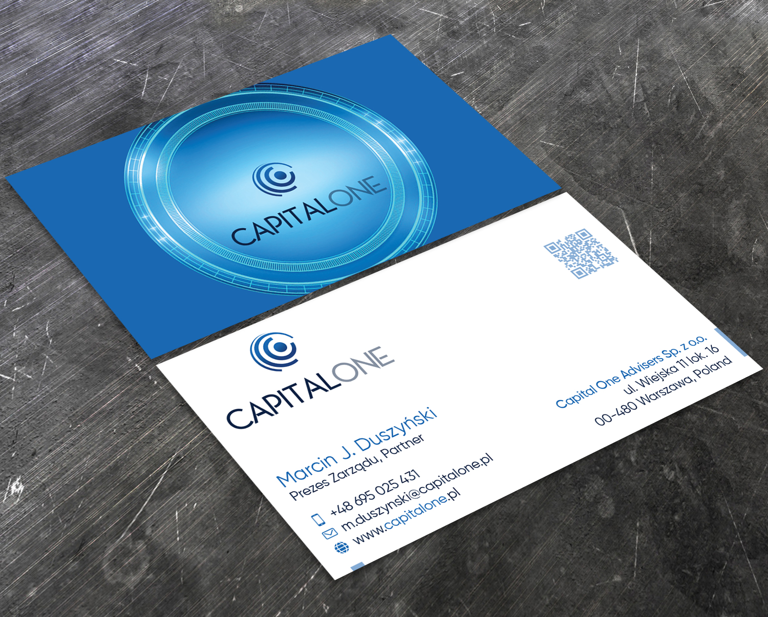 Business Card Design by Verified artistry (Design garden) for CAPITAL ONE PARTNERS SP. Z O.O. SP.K. | Design #25256560