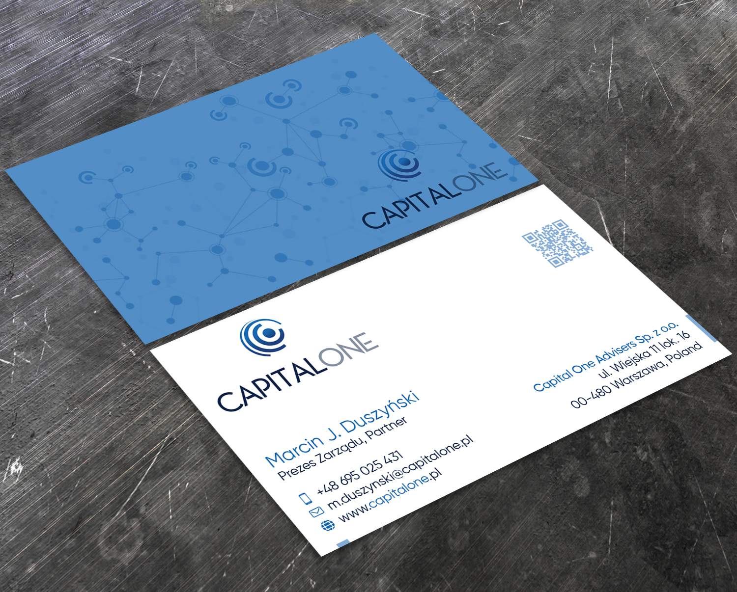 Business Card Design by Verified artistry (Design garden) for CAPITAL ONE PARTNERS SP. Z O.O. SP.K. | Design #25256564