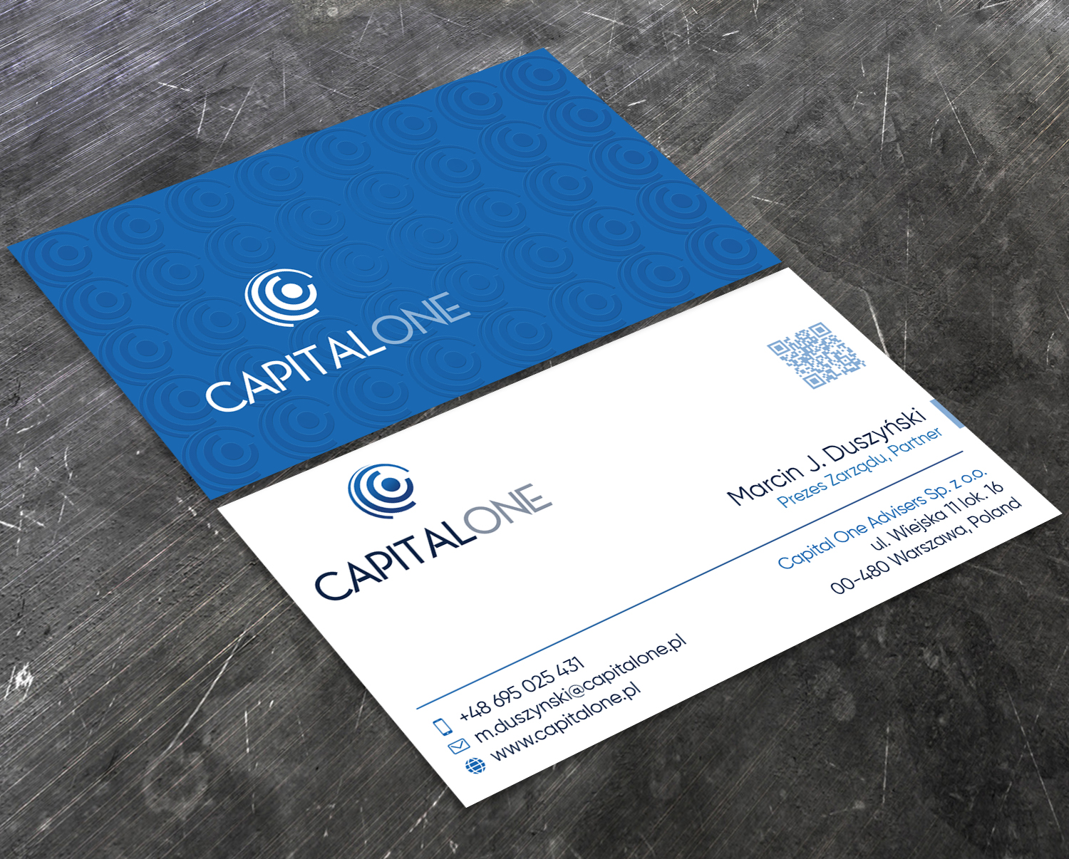 Business Card Design by Verified artistry (Design garden) for CAPITAL ONE PARTNERS SP. Z O.O. SP.K. | Design #25262530