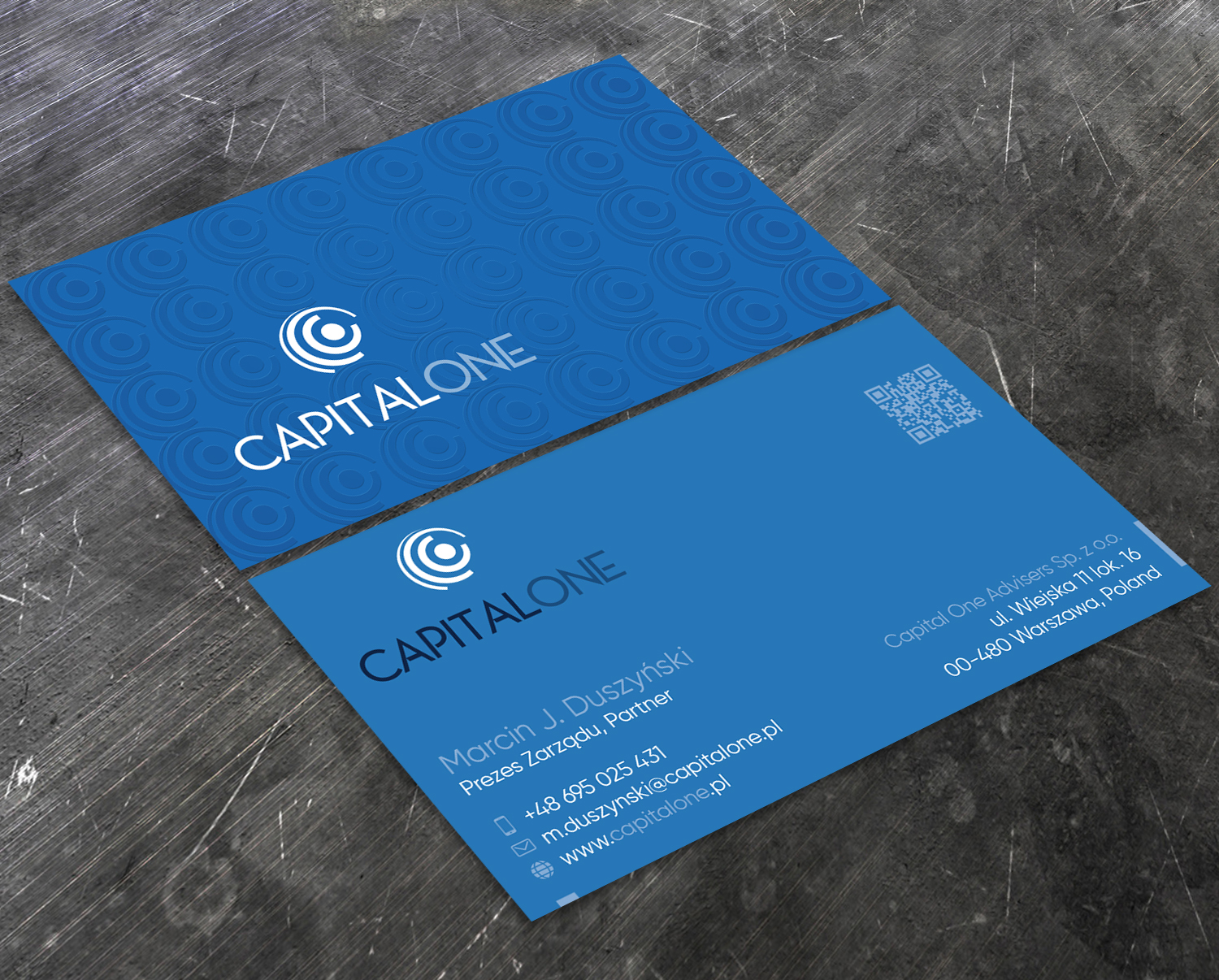 Business Card Design by Verified artistry (Design garden) for CAPITAL ONE PARTNERS SP. Z O.O. SP.K. | Design #25262589