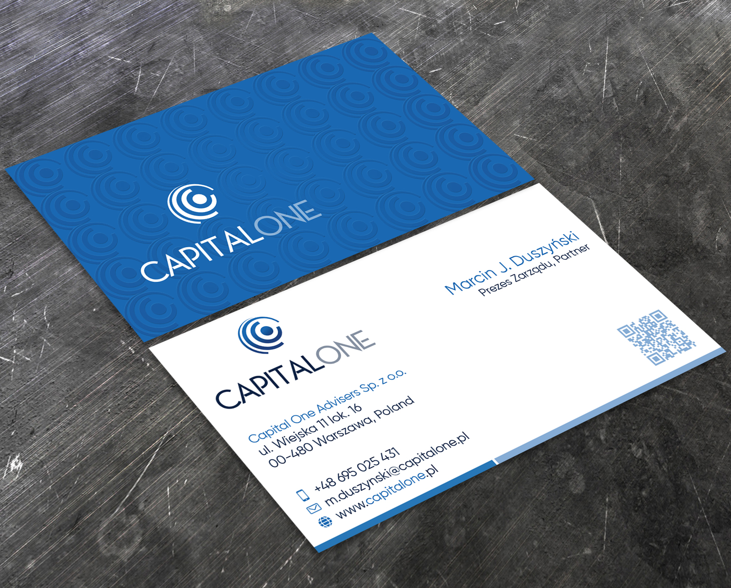 Business Card Design by Verified artistry (Design garden) for CAPITAL ONE PARTNERS SP. Z O.O. SP.K. | Design #25262653
