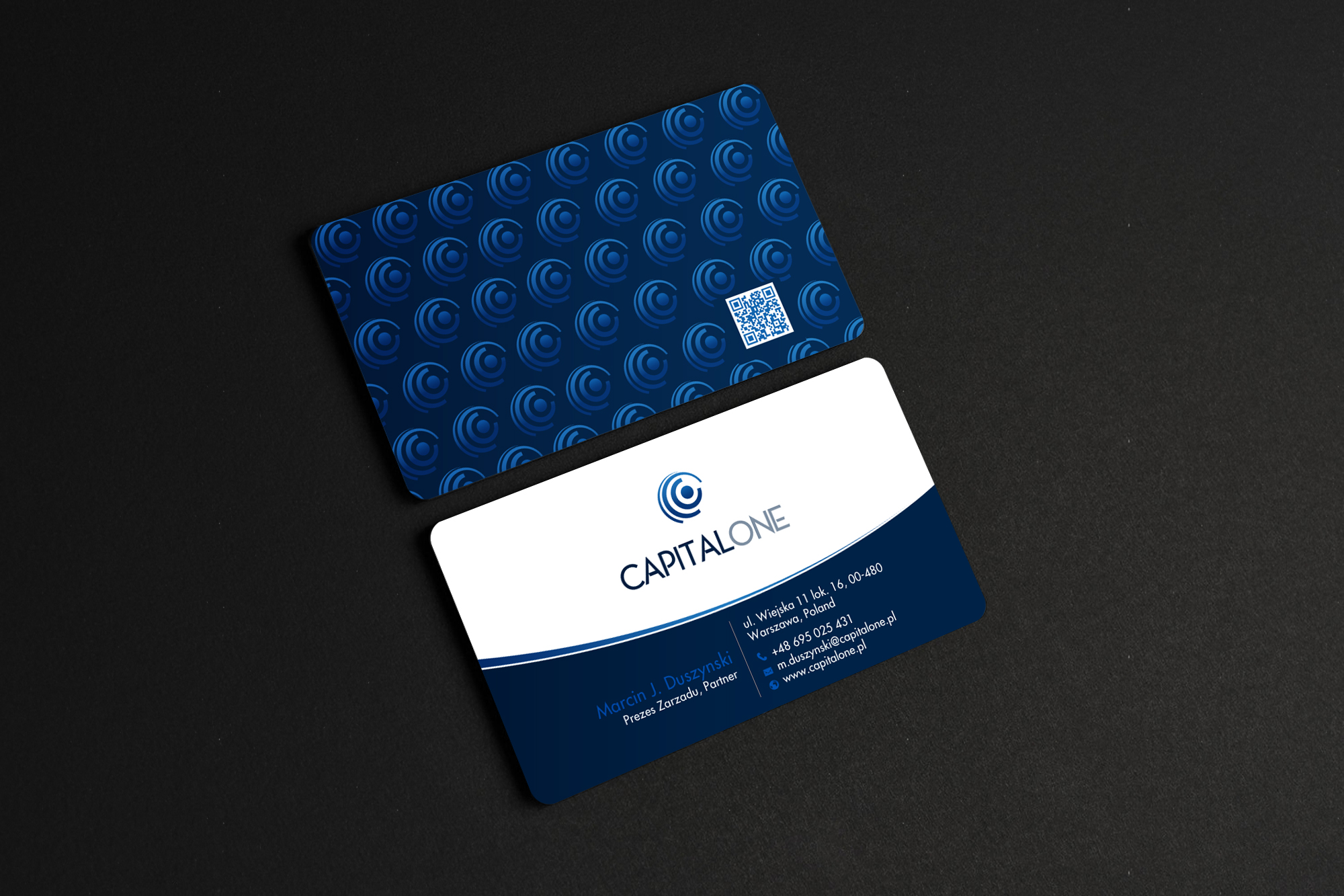 Business Card Design by chandrayaan.creative for CAPITAL ONE PARTNERS SP. Z O.O. SP.K. | Design #25255975