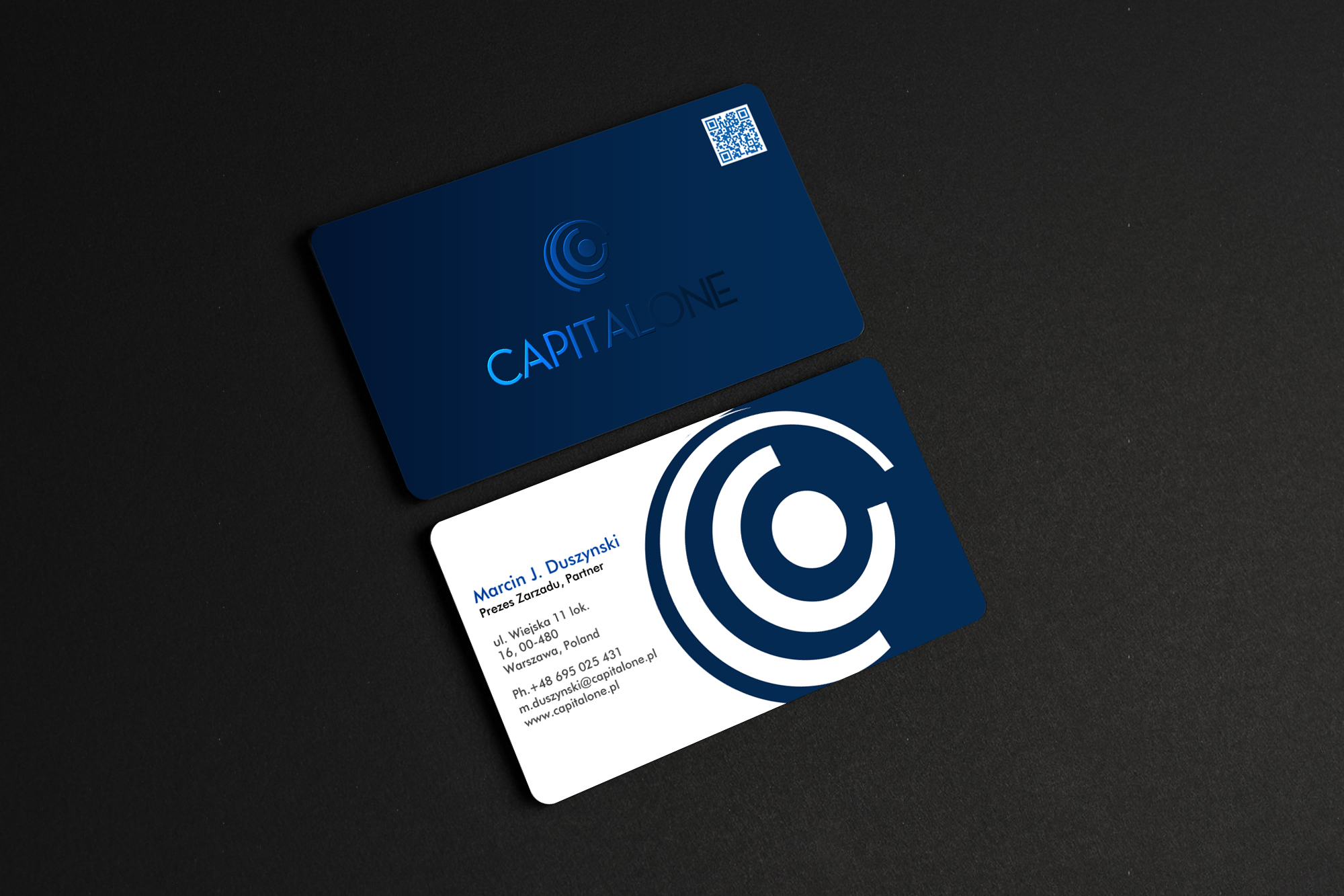 Business Card Design by chandrayaan.creative for CAPITAL ONE PARTNERS SP. Z O.O. SP.K. | Design #25255982