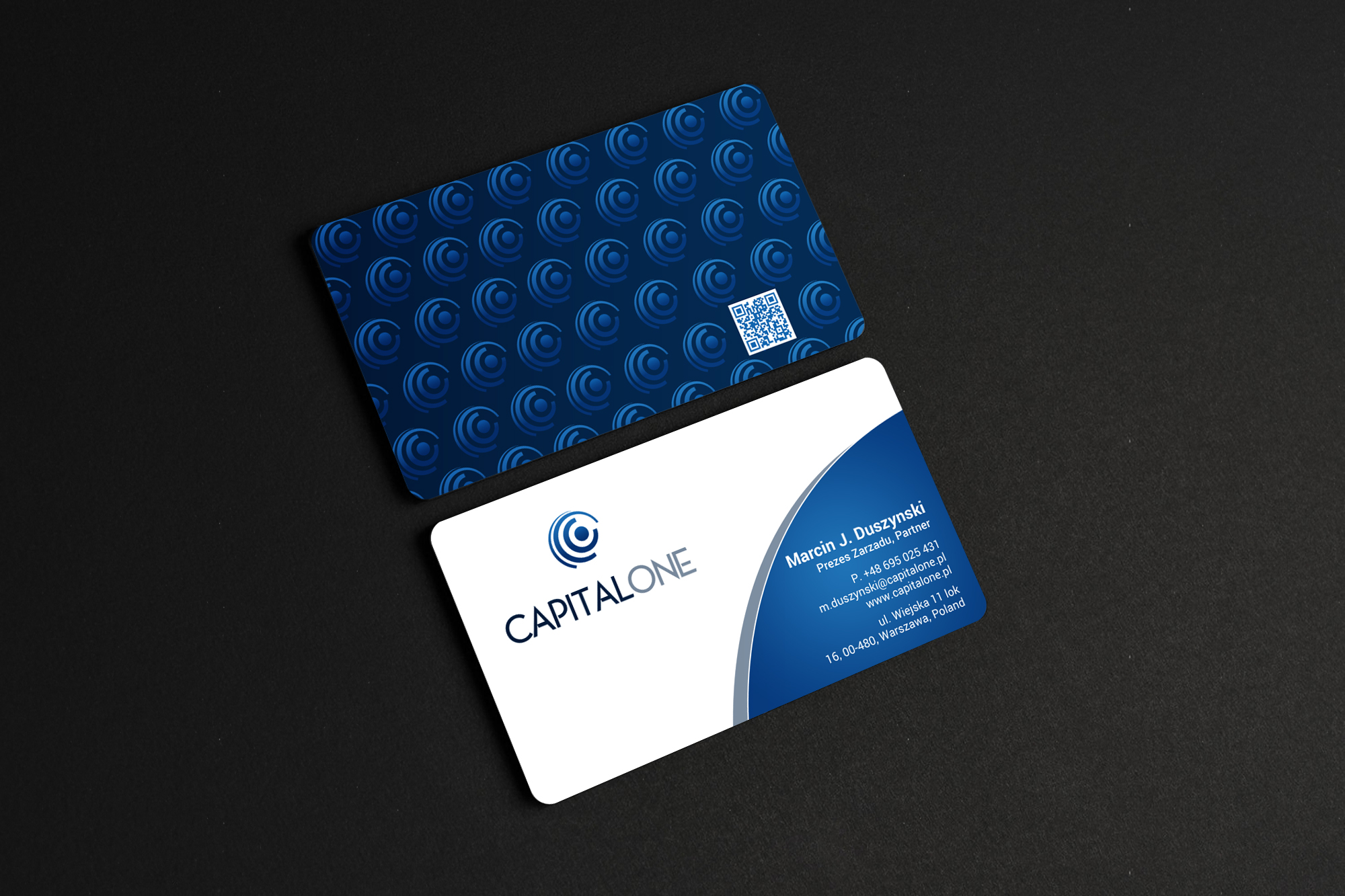 Business Card Design by chandrayaan.creative for CAPITAL ONE PARTNERS SP. Z O.O. SP.K. | Design #25255984