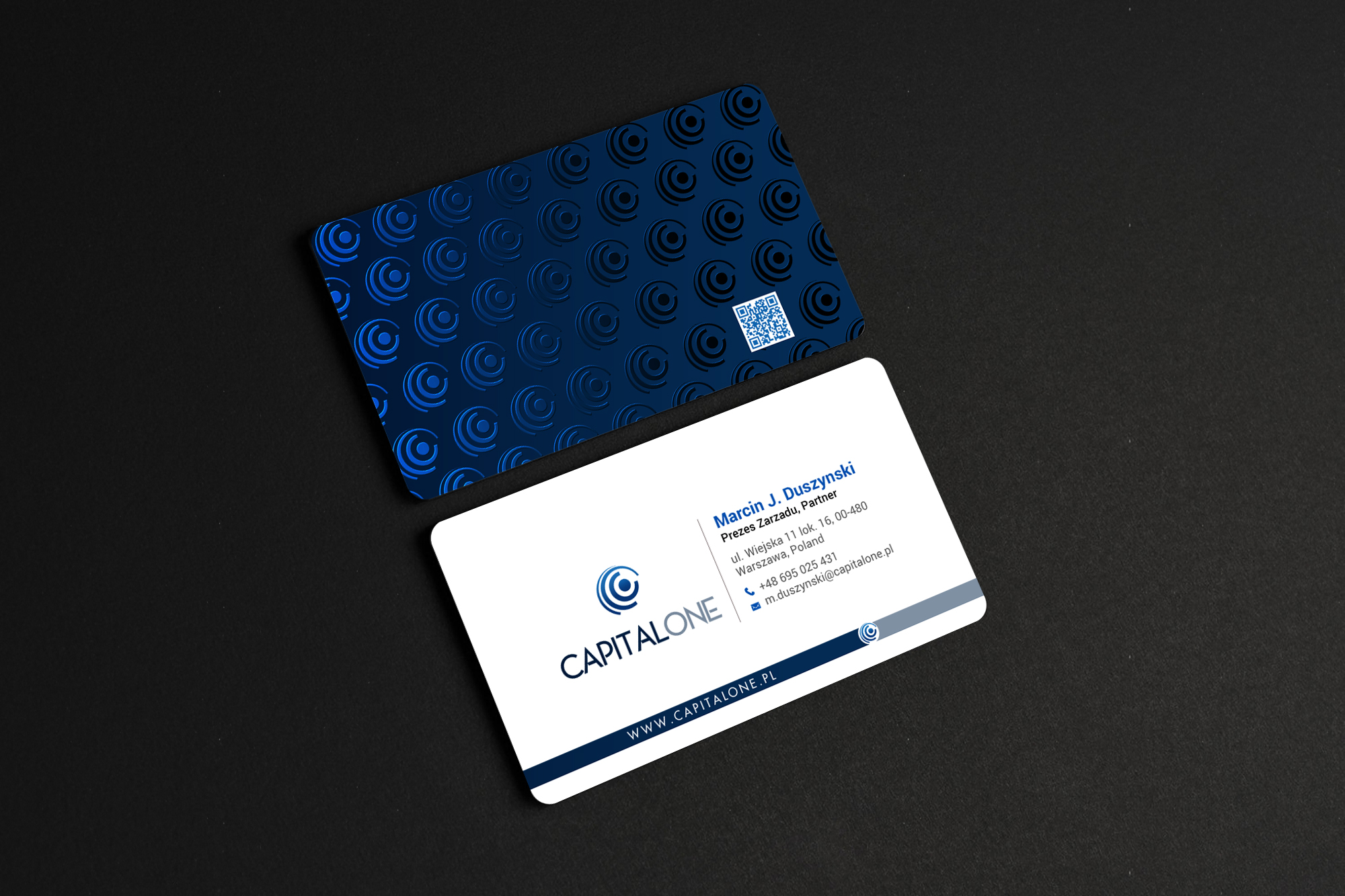 Business Card Design by chandrayaan.creative for CAPITAL ONE PARTNERS SP. Z O.O. SP.K. | Design #25255985