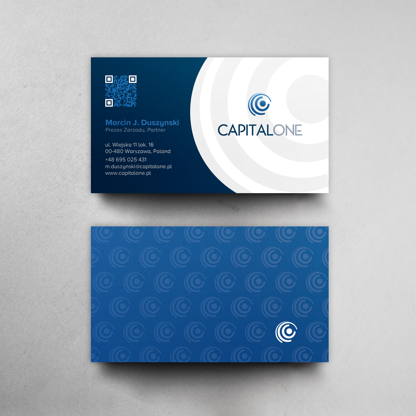 Business Card Design by chandrayaan.creative for CAPITAL ONE PARTNERS SP. Z O.O. SP.K. | Design #25256696