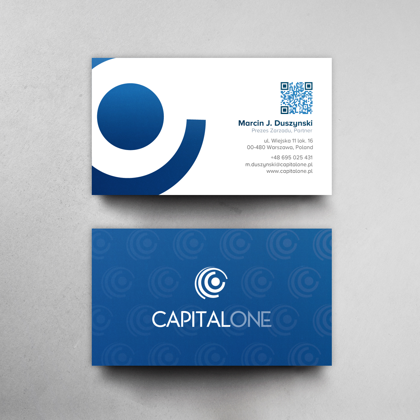 Business Card Design by chandrayaan.creative for CAPITAL ONE PARTNERS SP. Z O.O. SP.K. | Design #25256810