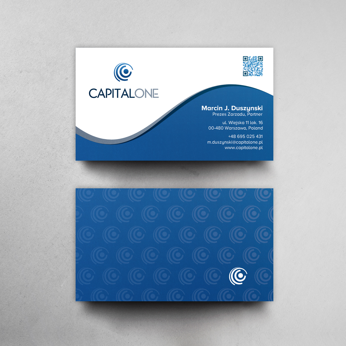 Business Card Design by chandrayaan.creative for CAPITAL ONE PARTNERS SP. Z O.O. SP.K. | Design #25256811