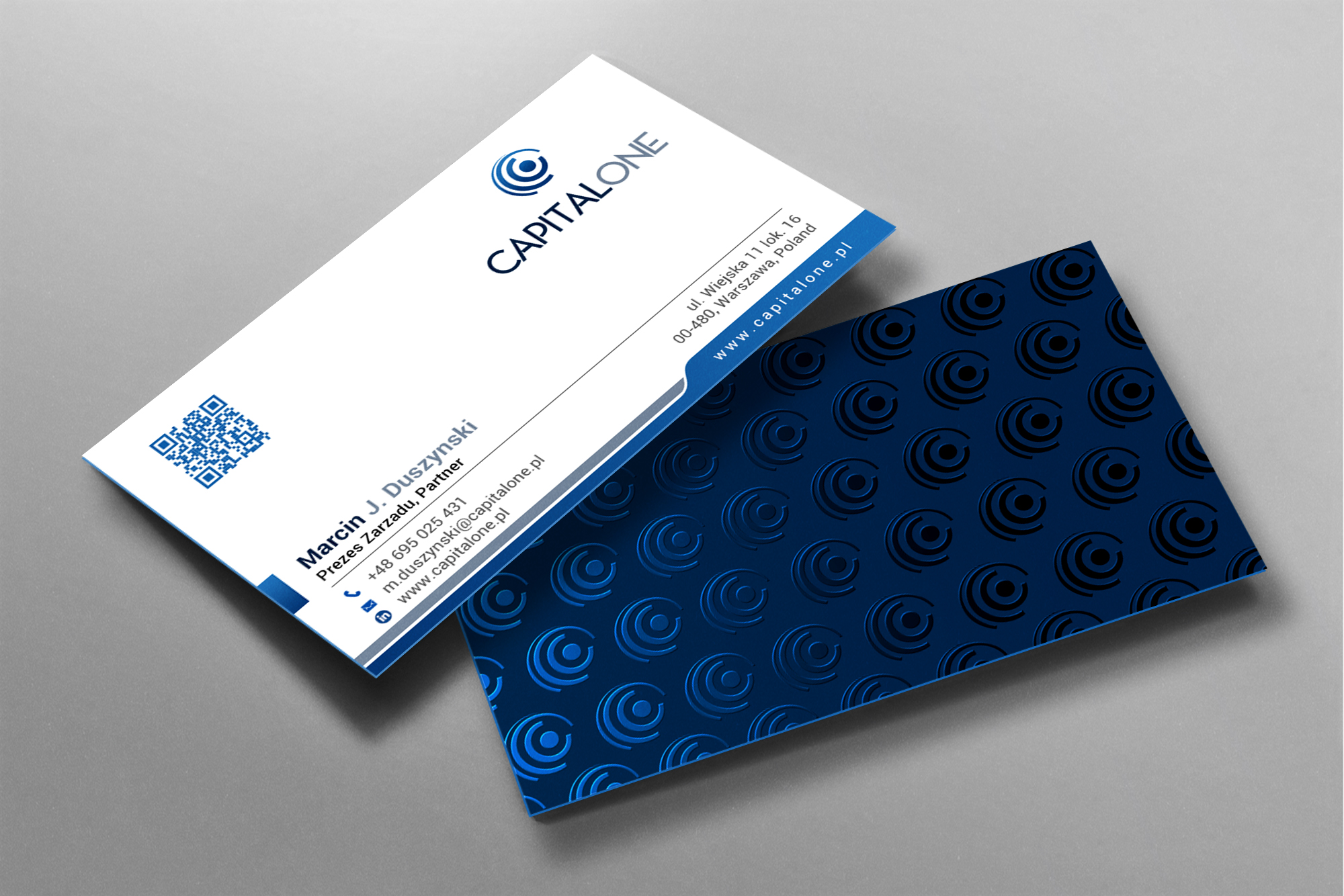 Diseño de Tarjeta de Presentación por chandrayaan.creative para CAPITAL ONE PARTNERS SP. Z O.O. SP.K. | Diseño #25259835