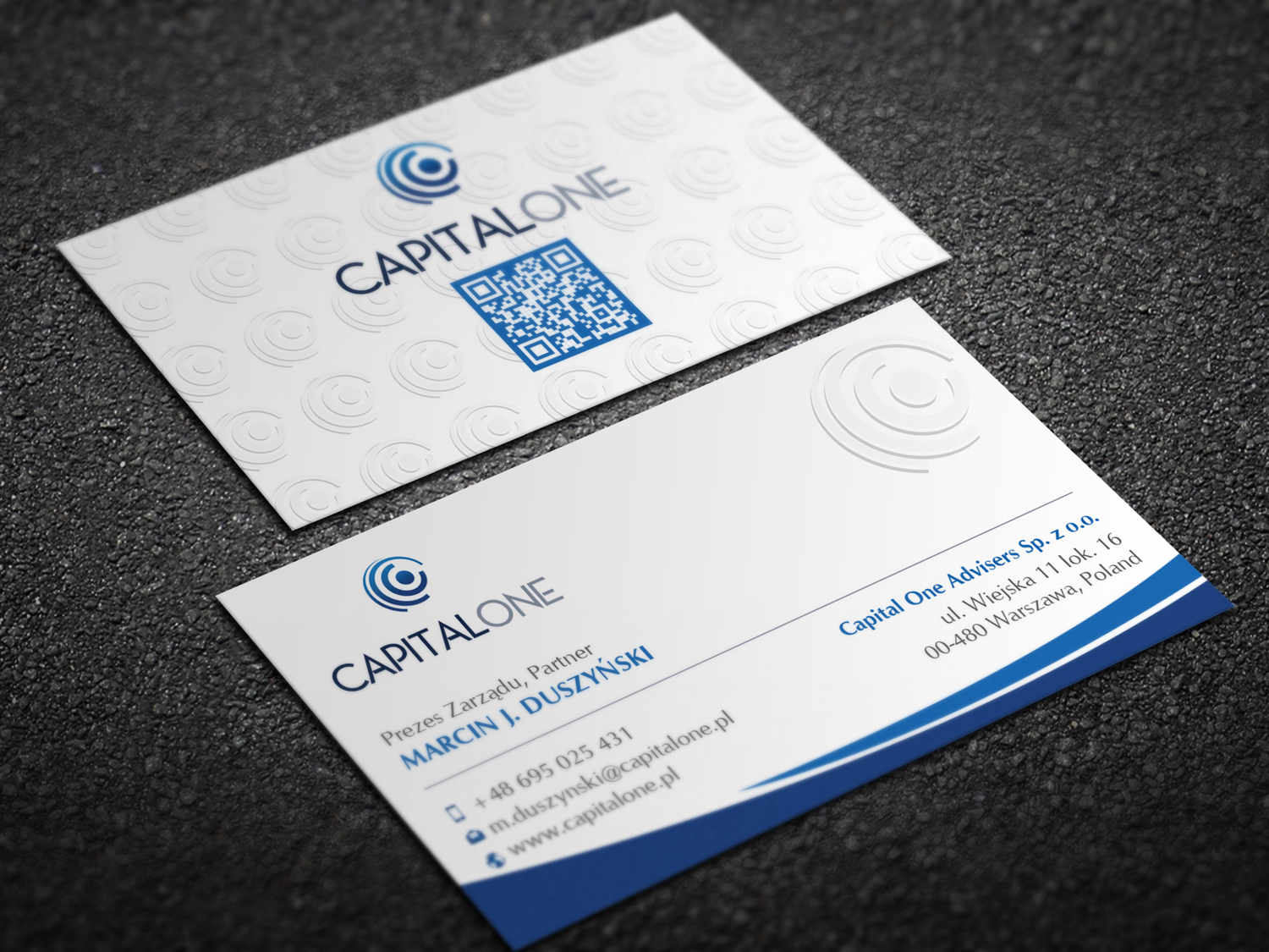 Business Card Design by Magic of Art for CAPITAL ONE PARTNERS SP. Z O.O. SP.K. | Design #25268120