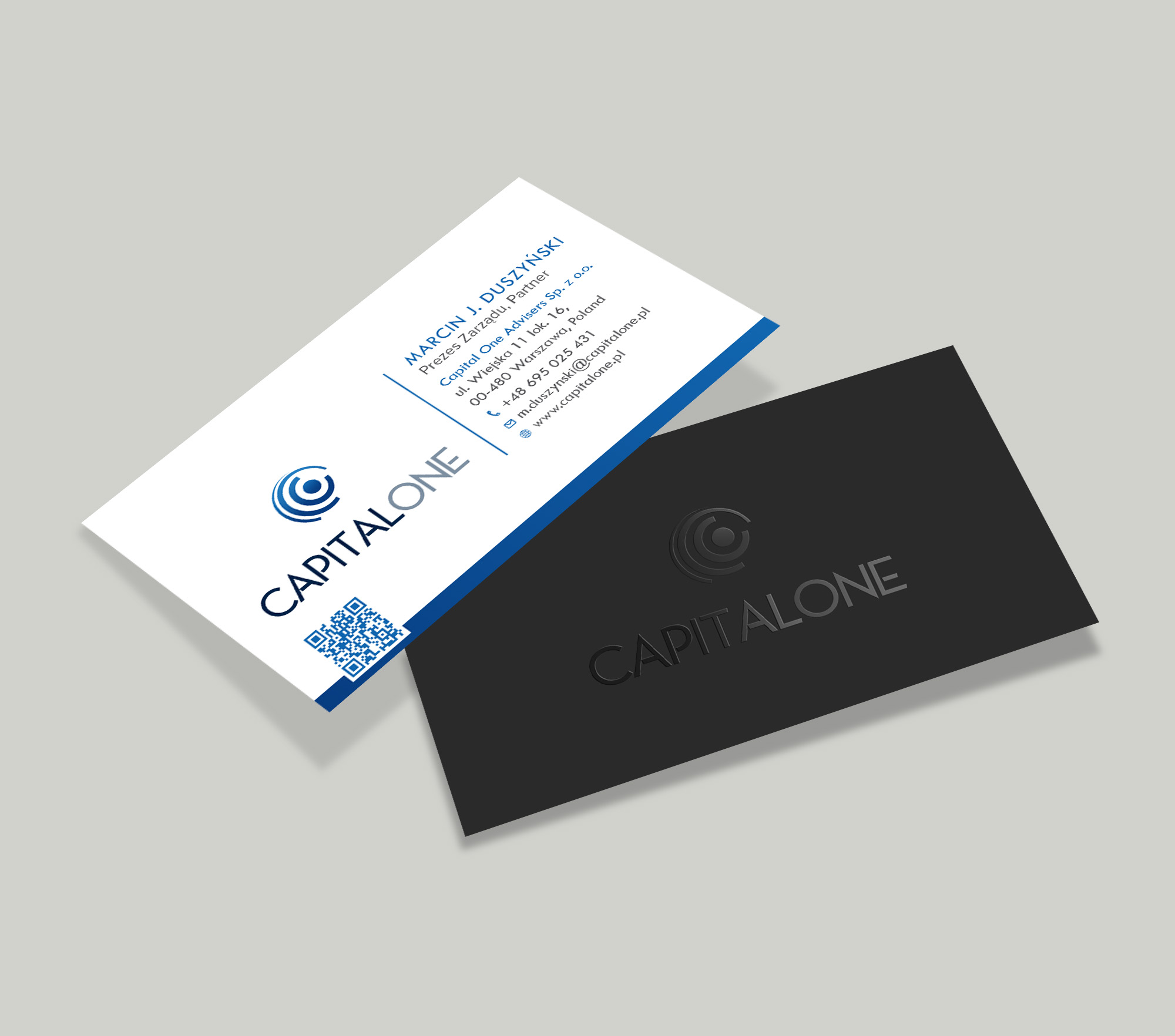 Business Card Design by Tripti Ranjan Gain for CAPITAL ONE PARTNERS SP. Z O.O. SP.K. | Design #25253495