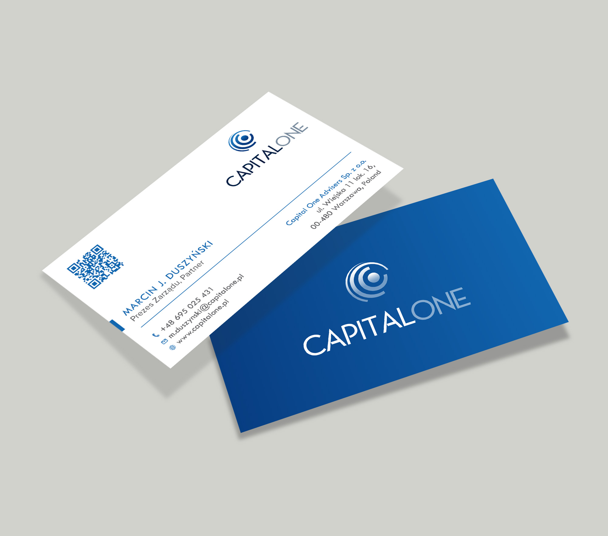 Visitenkarten-Design von Tripti Ranjan Gain für CAPITAL ONE PARTNERS SP. Z O.O. SP.K. | Design #25253497