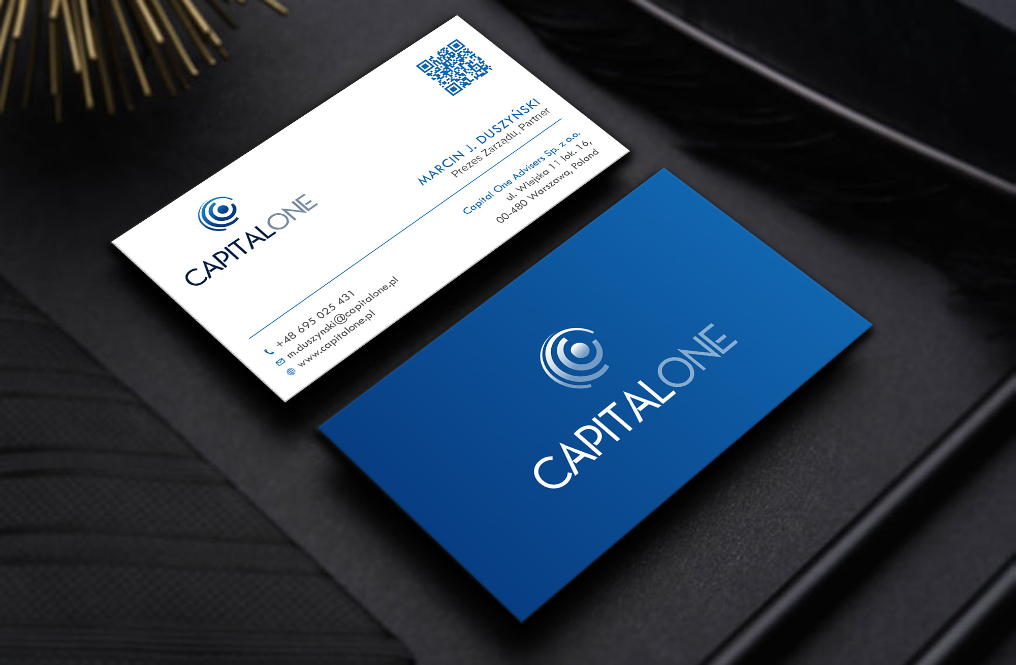 Business Card Design by Tripti Ranjan Gain for CAPITAL ONE PARTNERS SP. Z O.O. SP.K. | Design #25253499