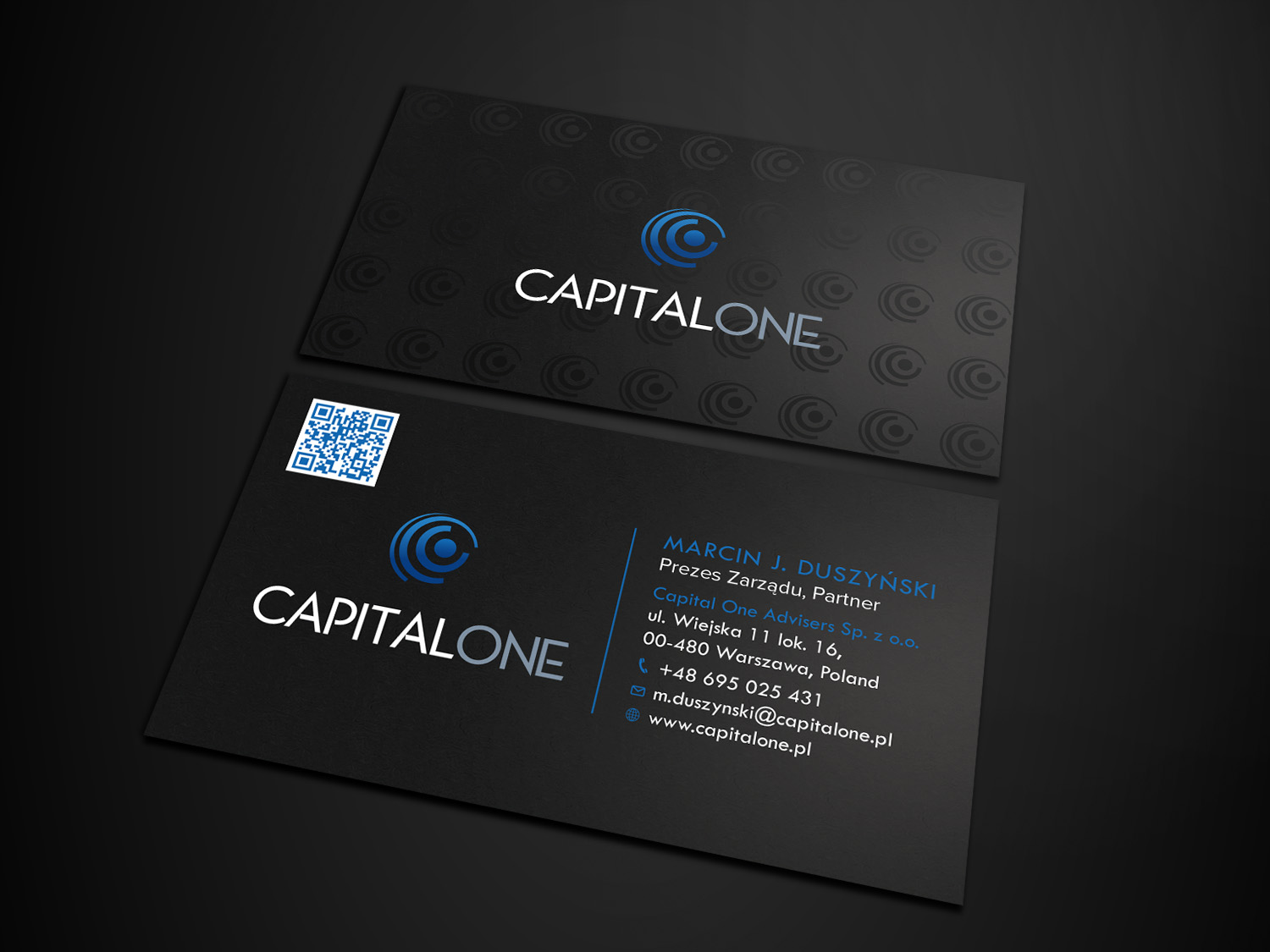Business Card Design by Tripti Ranjan Gain for CAPITAL ONE PARTNERS SP. Z O.O. SP.K. | Design #25253505