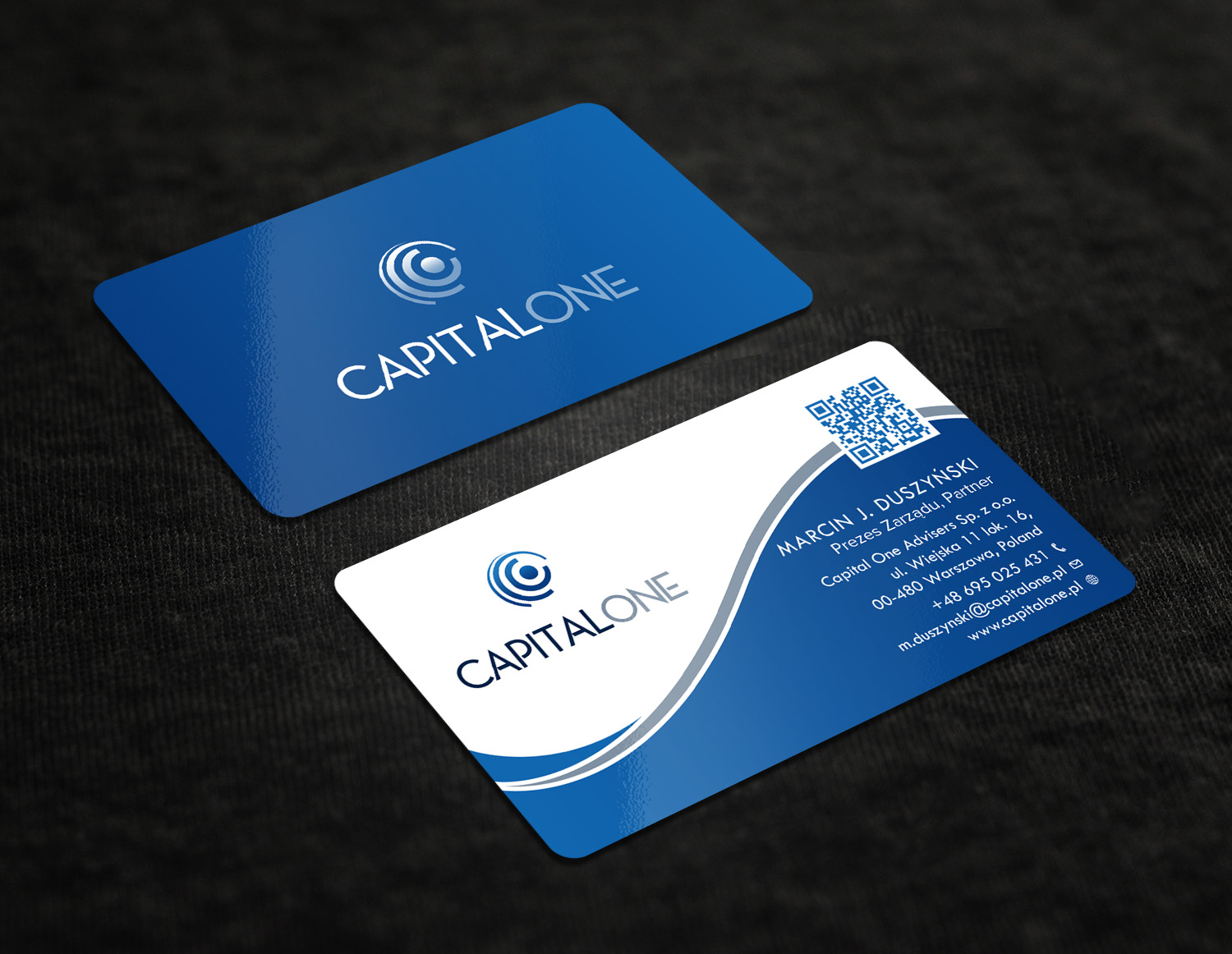 Visitenkarten-Design von Tripti Ranjan Gain für CAPITAL ONE PARTNERS SP. Z O.O. SP.K. | Design #25253510