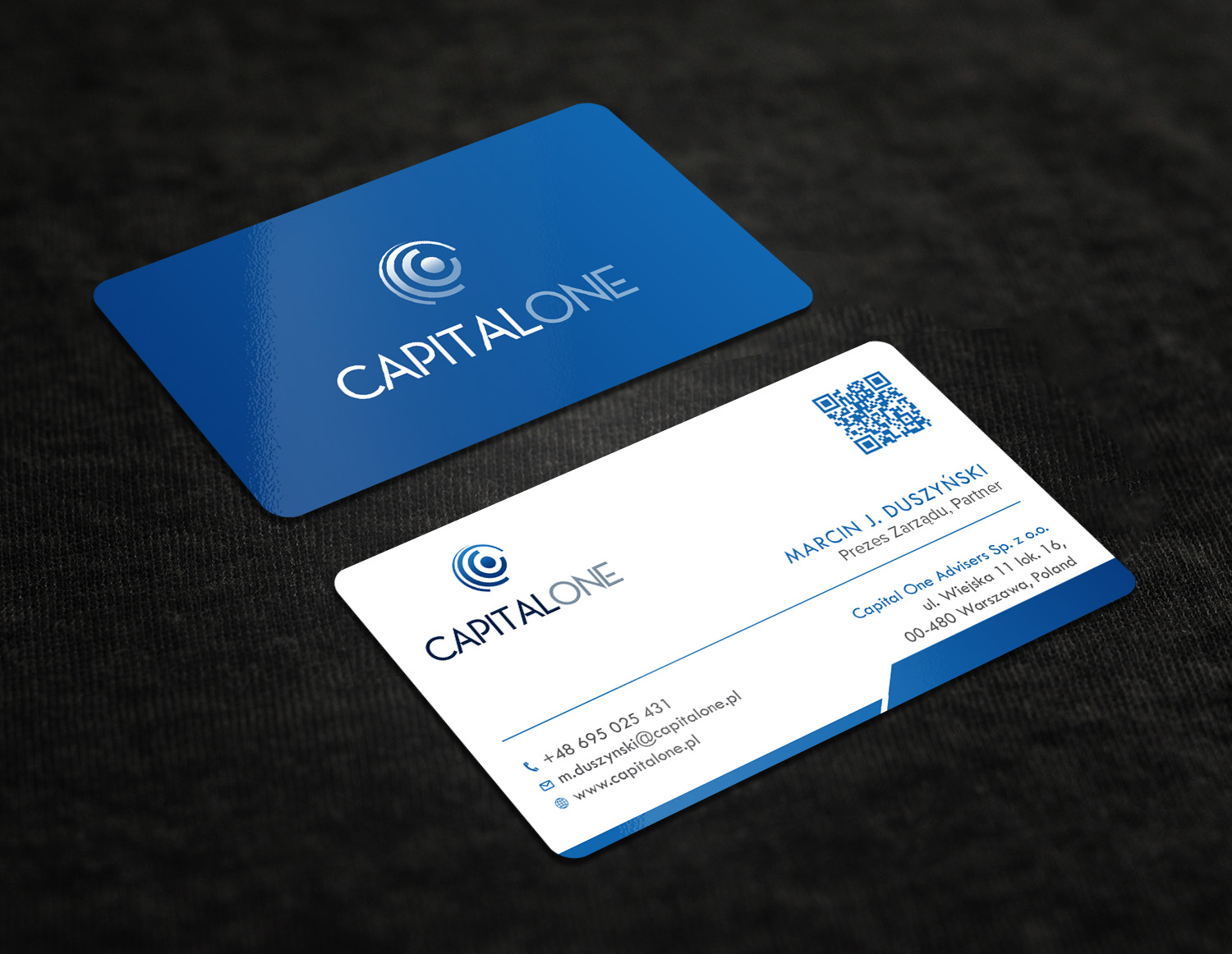 Visitenkarten-Design von Tripti Ranjan Gain für CAPITAL ONE PARTNERS SP. Z O.O. SP.K. | Design #25253513