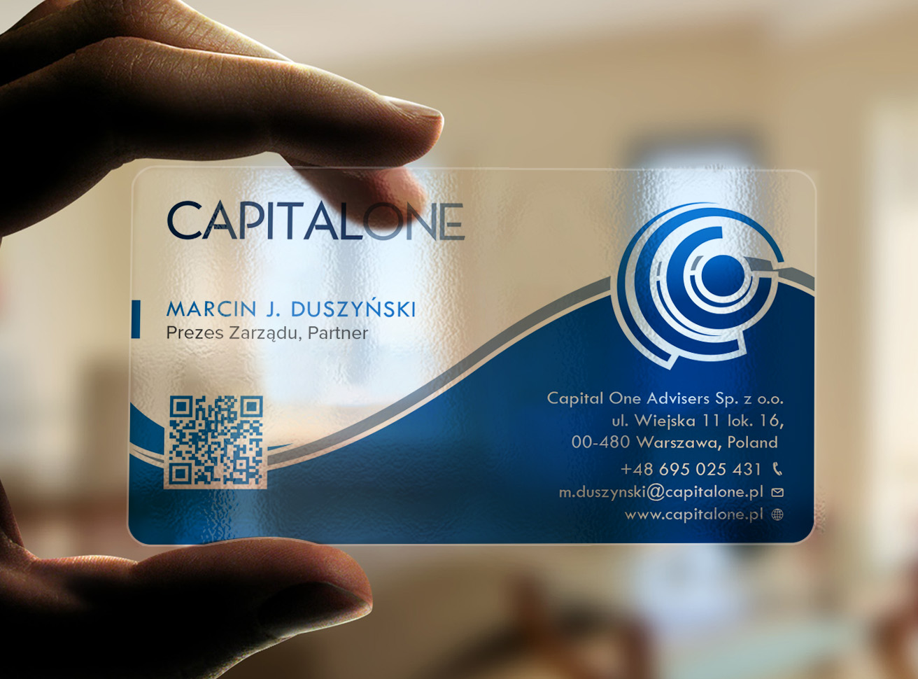 Business Card Design by Tripti Ranjan Gain for CAPITAL ONE PARTNERS SP. Z O.O. SP.K. | Design #25253515