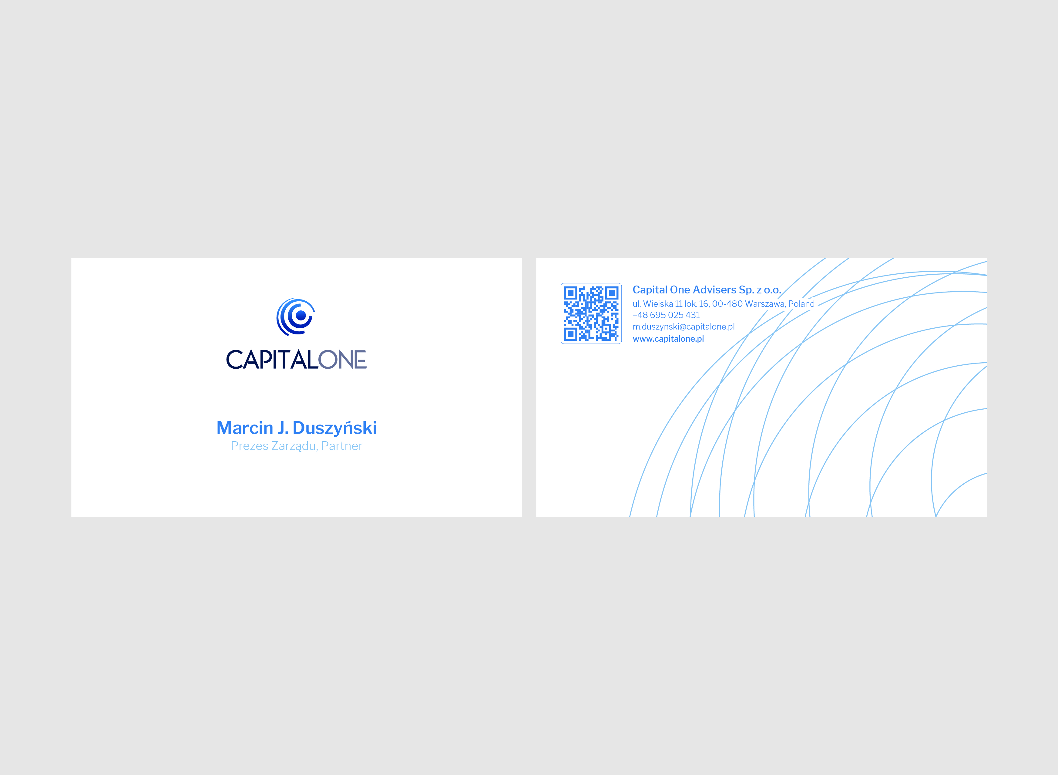 Business Card Design by Tram Dang for CAPITAL ONE PARTNERS SP. Z O.O. SP.K. | Design #25274492