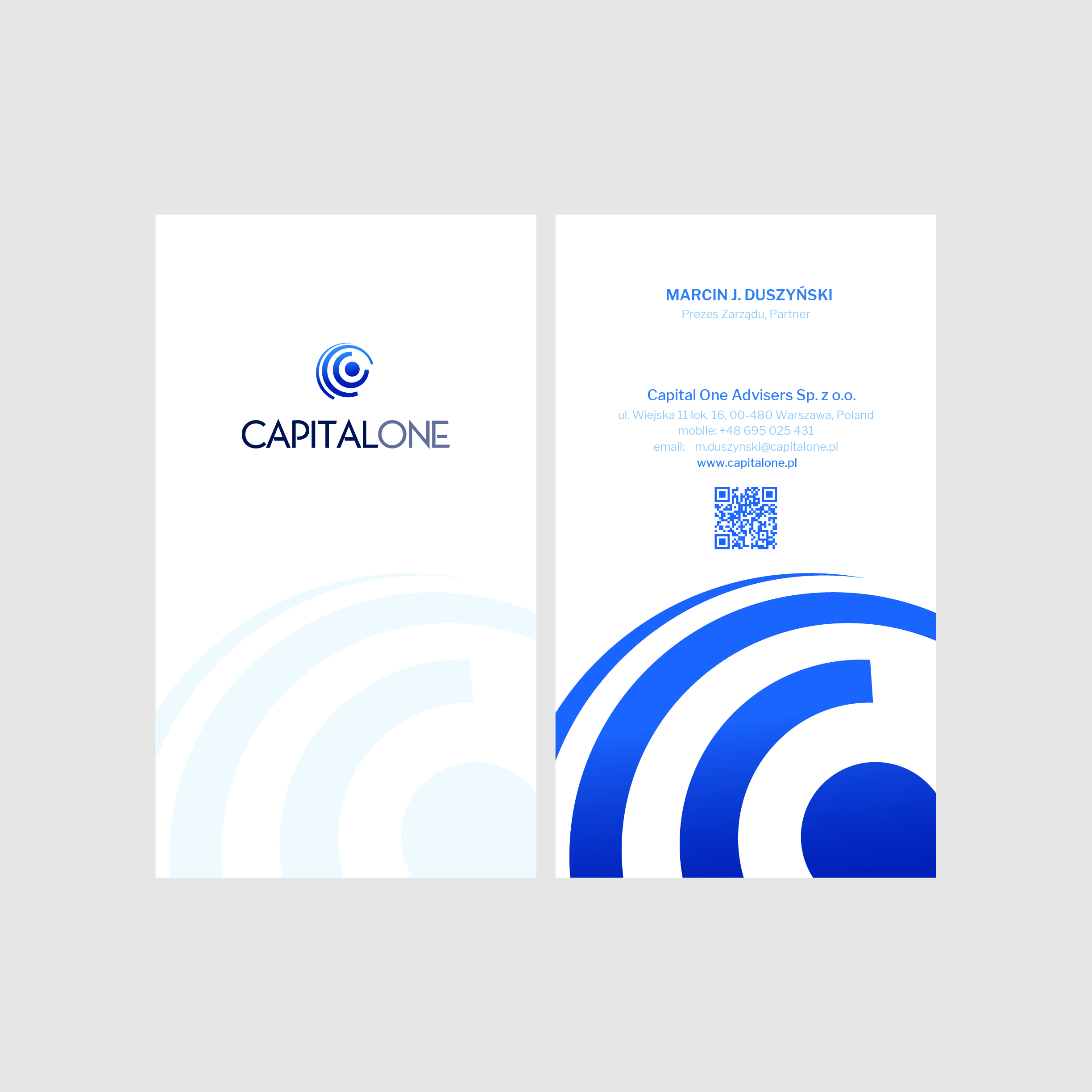 Business Card Design by Tram Dang for CAPITAL ONE PARTNERS SP. Z O.O. SP.K. | Design #25274501
