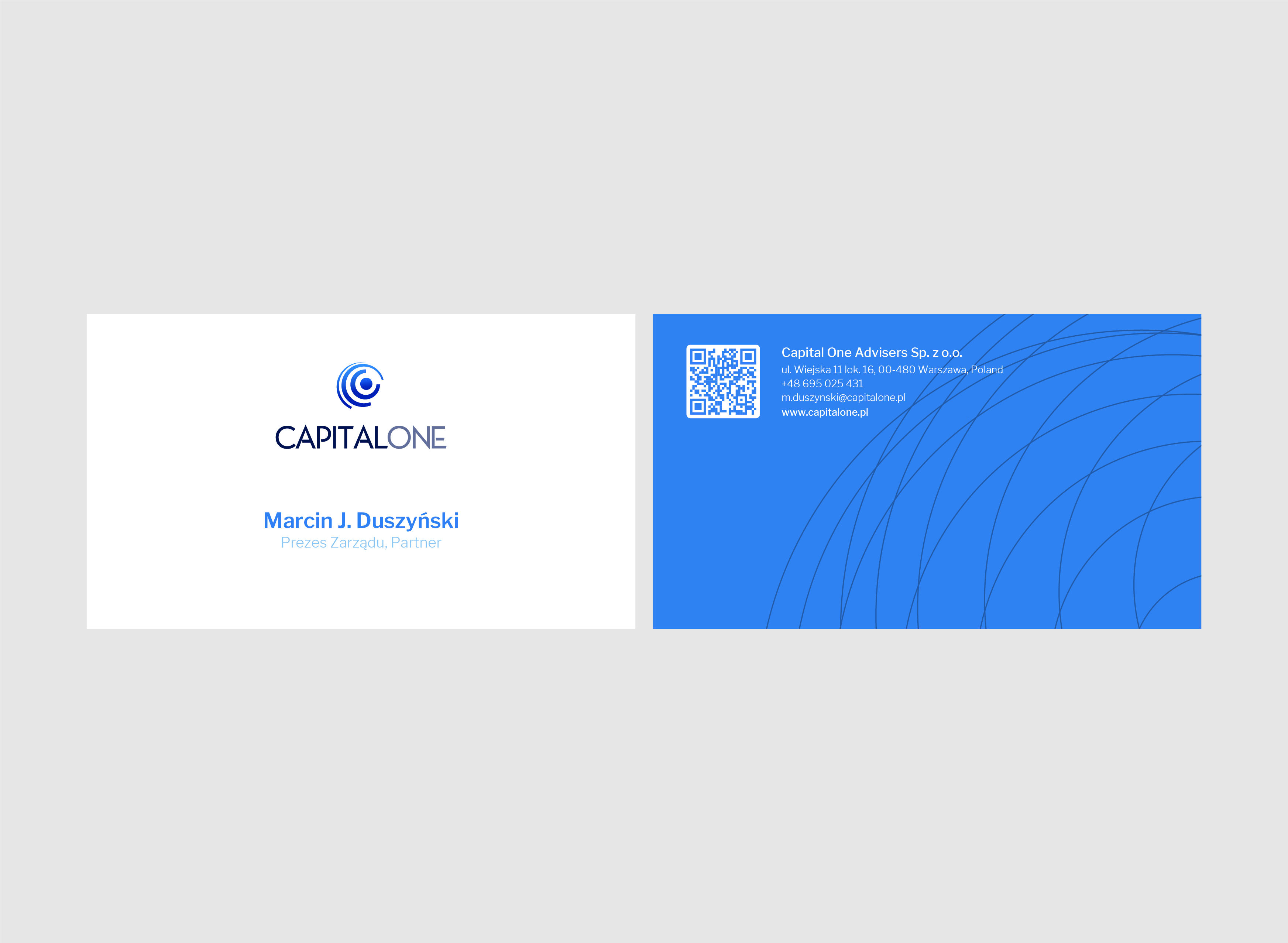 Business Card Design by Tram Dang for CAPITAL ONE PARTNERS SP. Z O.O. SP.K. | Design #25274539