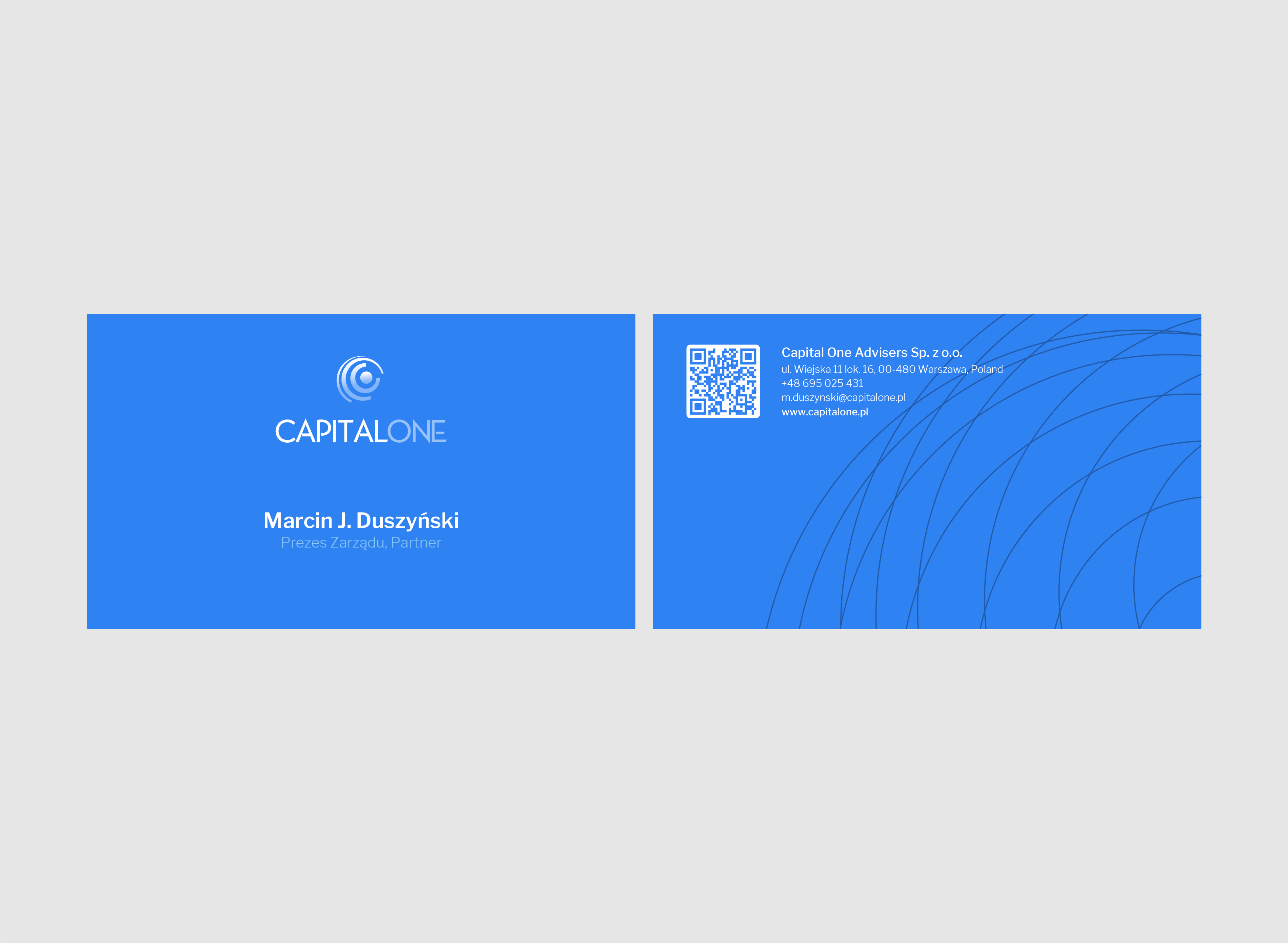 Visitenkarten-Design von Tram Dang für CAPITAL ONE PARTNERS SP. Z O.O. SP.K. | Design #25274544