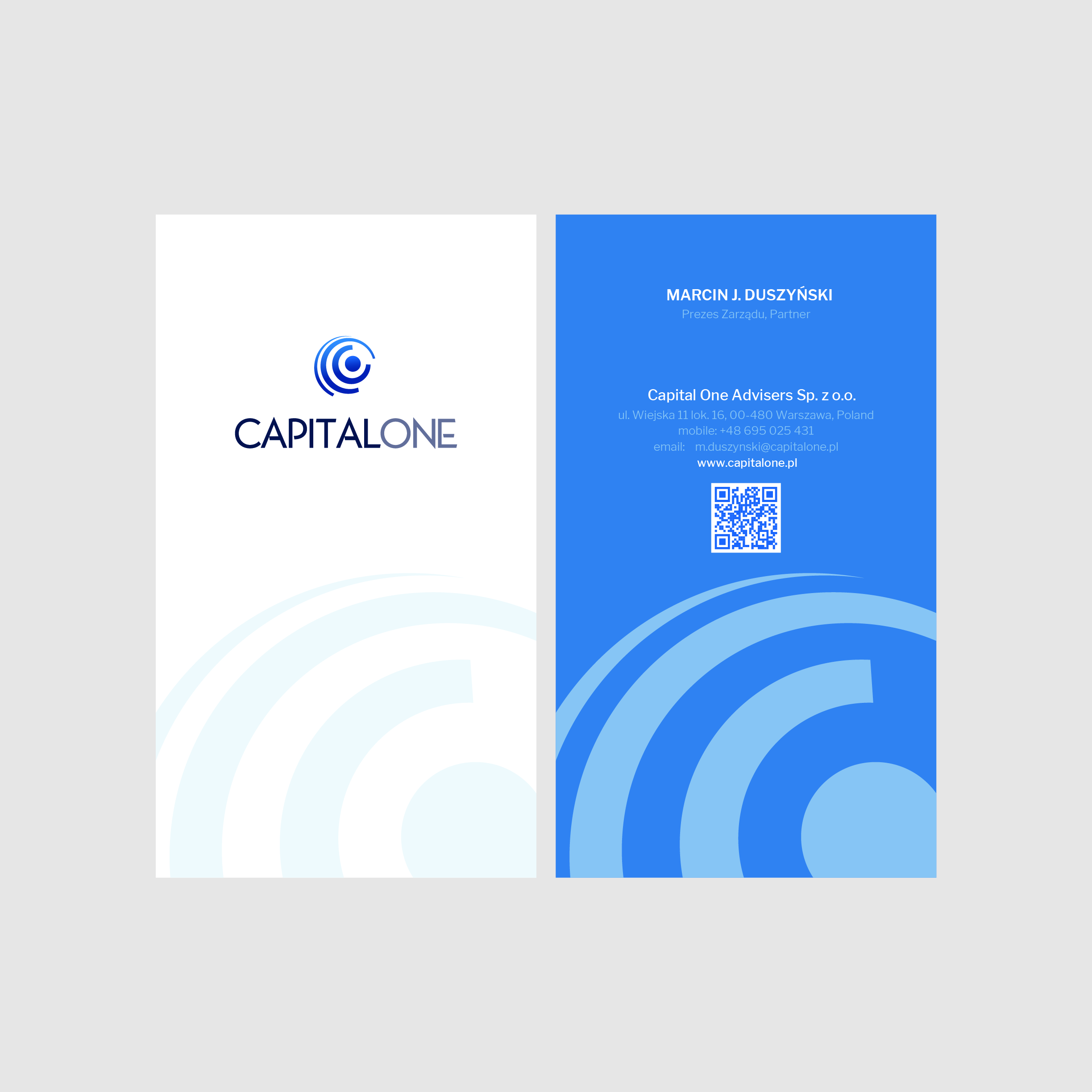 Design de Carte de Visite par Tram Dang pour CAPITAL ONE PARTNERS SP. Z O.O. SP.K. | Design #25274559