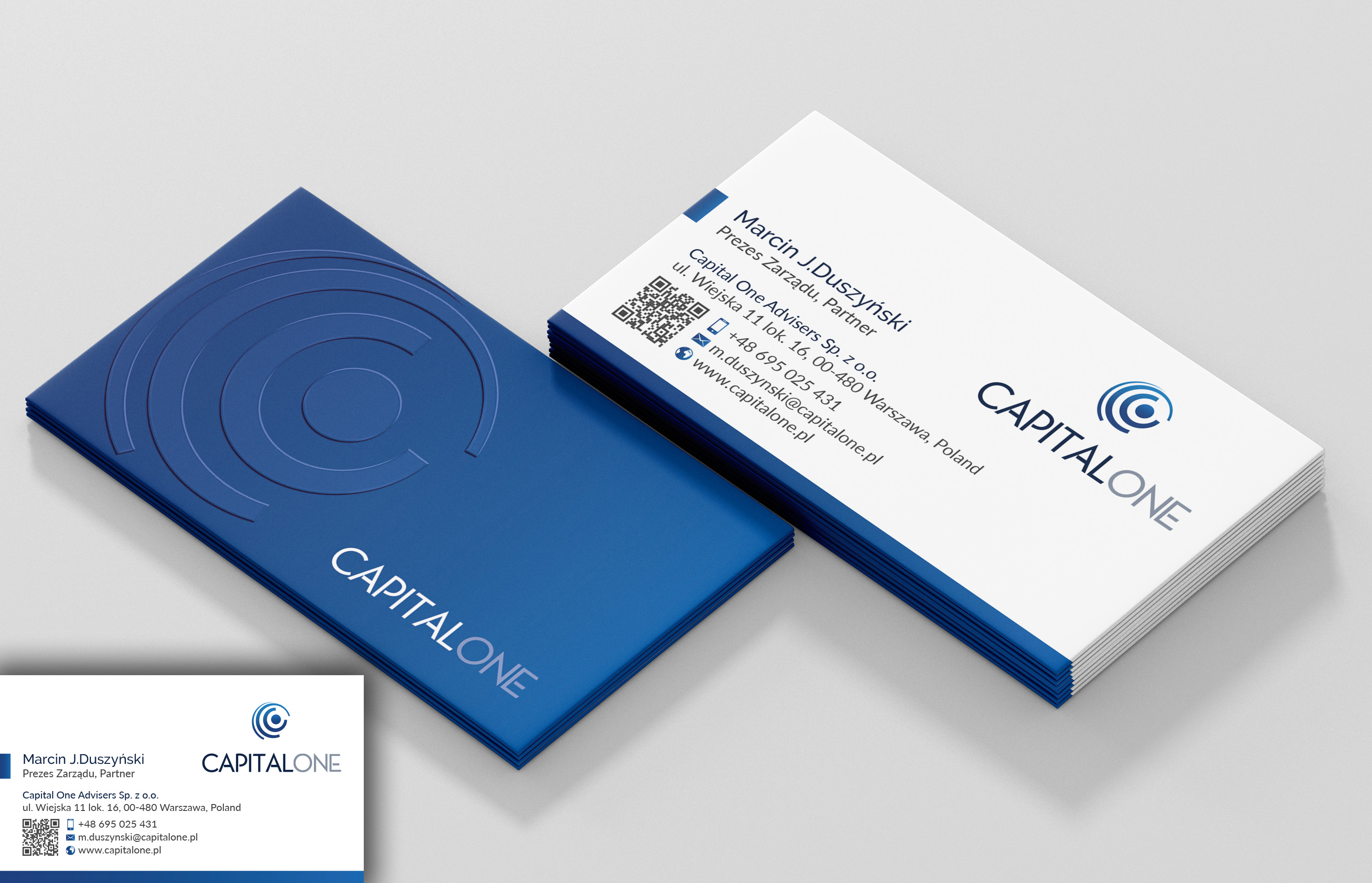 Business Card Design by R.design for CAPITAL ONE PARTNERS SP. Z O.O. SP.K. | Design #25256760