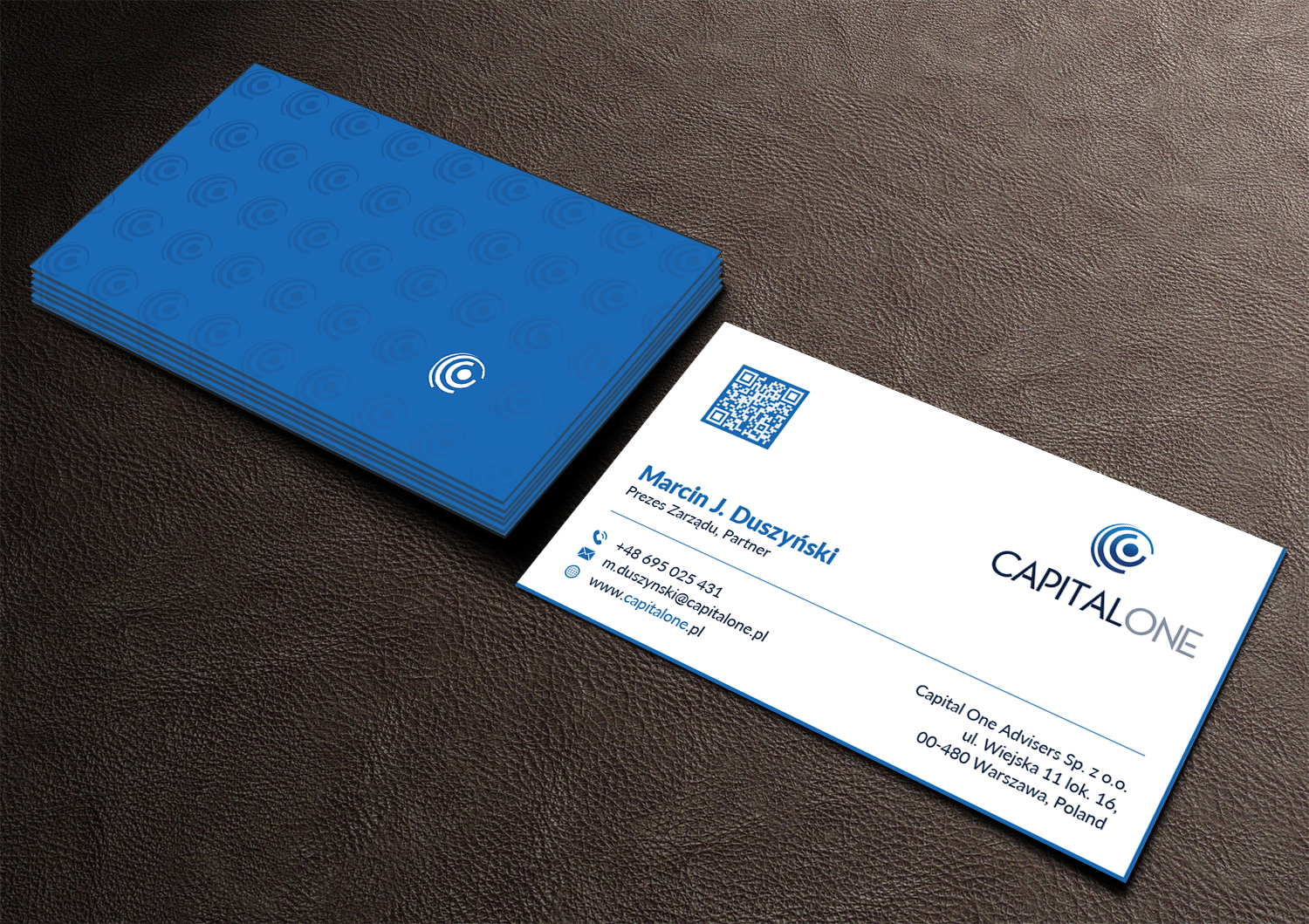 Design de Carte de Visite par Musa. A pour CAPITAL ONE PARTNERS SP. Z O.O. SP.K. | Design #25239961