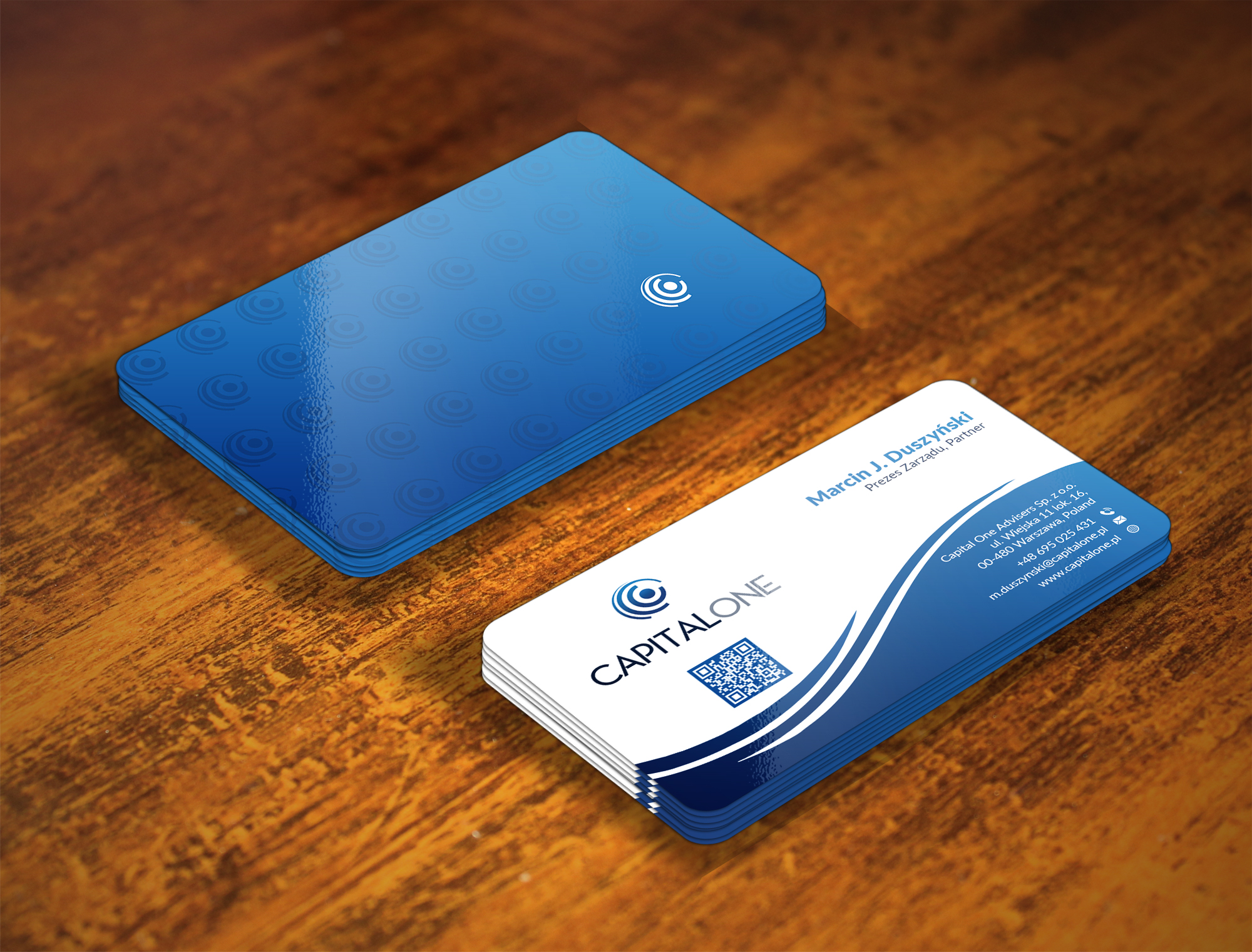Business Card Design by Musa. A for CAPITAL ONE PARTNERS SP. Z O.O. SP.K. | Design #25239979