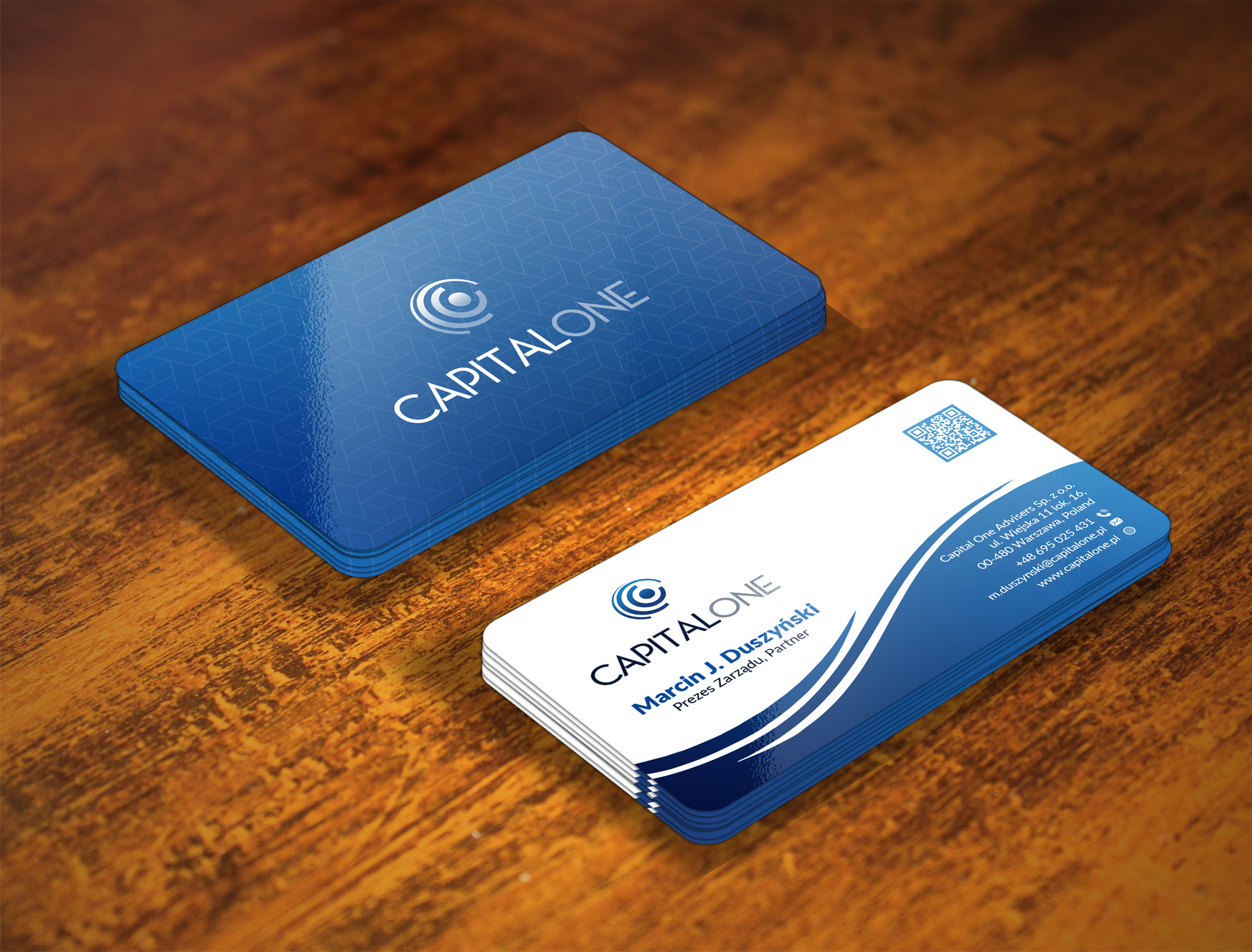 Visitenkarten-Design von Musa. A für CAPITAL ONE PARTNERS SP. Z O.O. SP.K. | Design #25240088