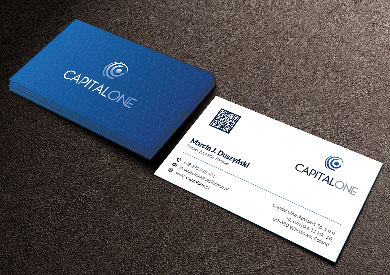 Visitenkarten-Design von Musa. A für CAPITAL ONE PARTNERS SP. Z O.O. SP.K. | Design #25240197