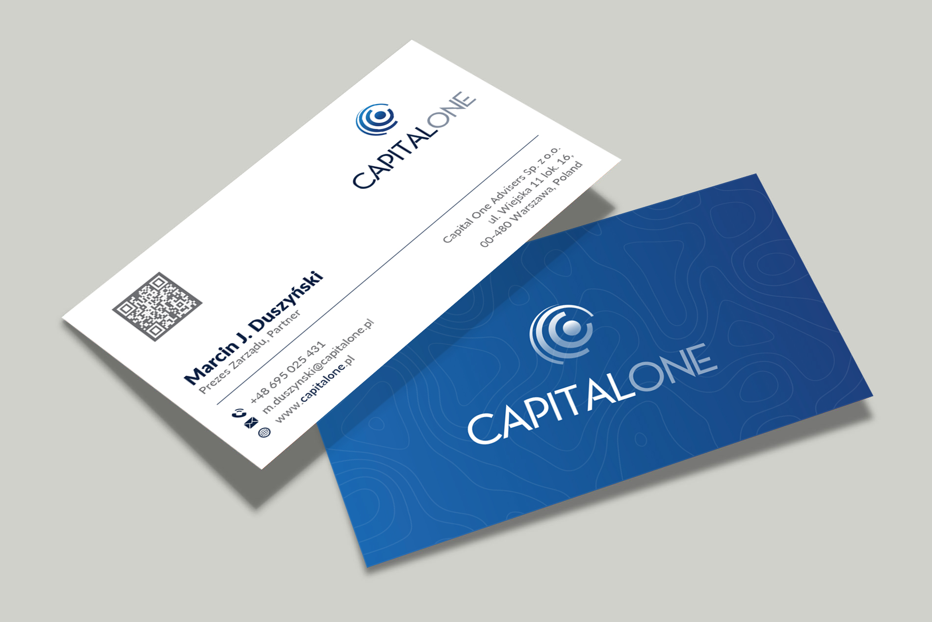 Business Card Design by Musa. A for CAPITAL ONE PARTNERS SP. Z O.O. SP.K. | Design #25240409