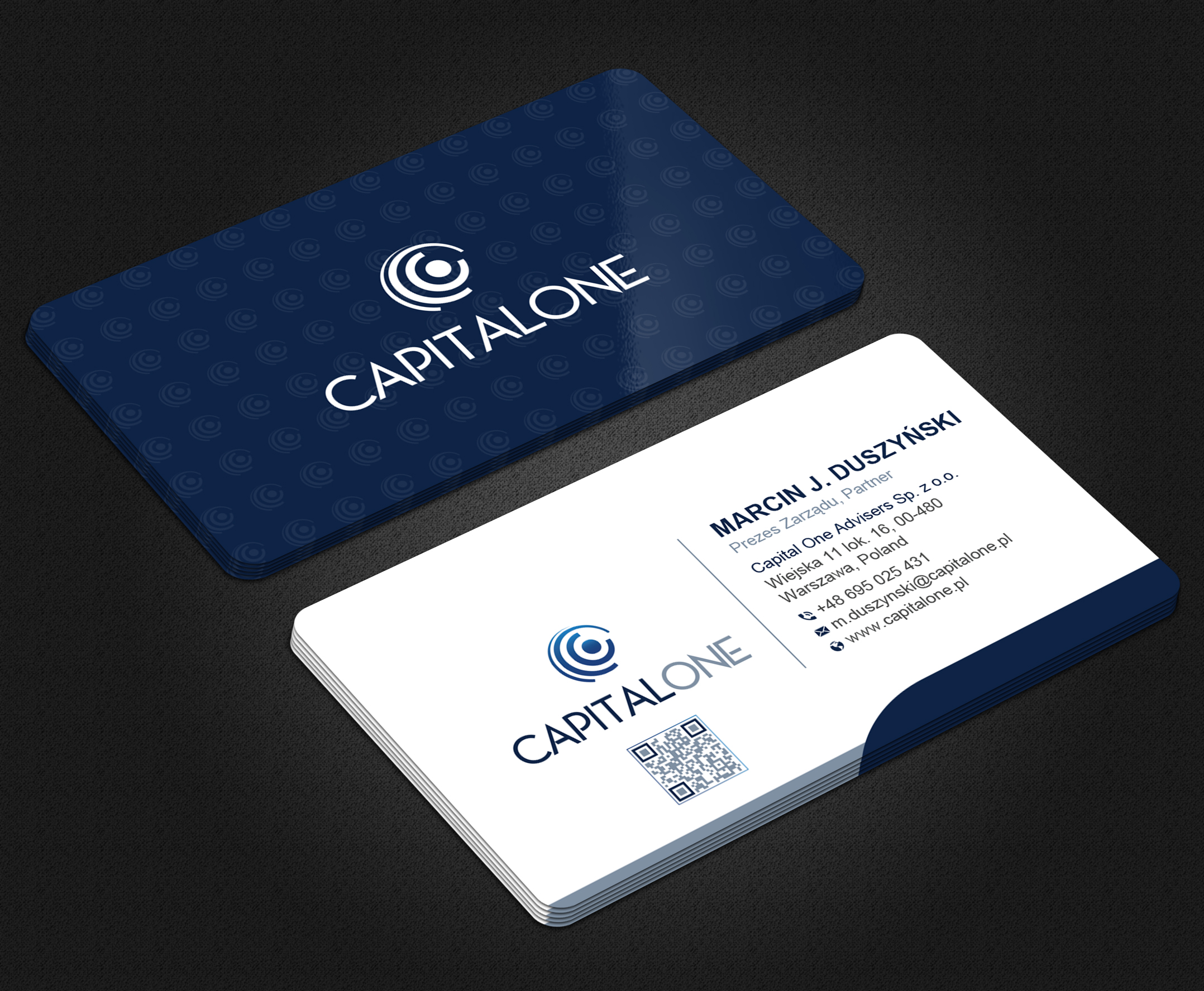 Business Card Design by Uttom 2 for CAPITAL ONE PARTNERS SP. Z O.O. SP.K. | Design #25244633