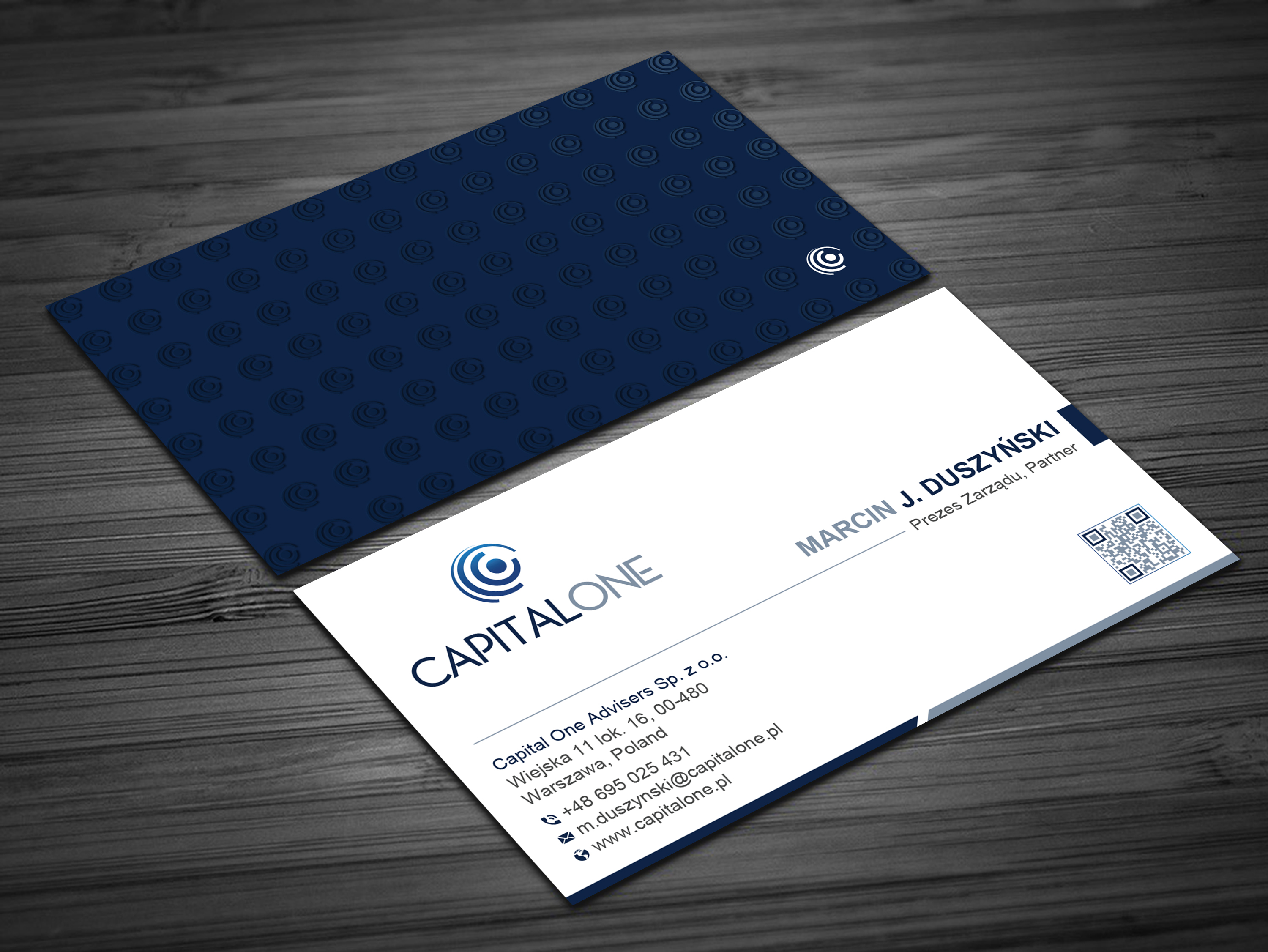 Business Card Design by Uttom 2 for CAPITAL ONE PARTNERS SP. Z O.O. SP.K. | Design #25244645
