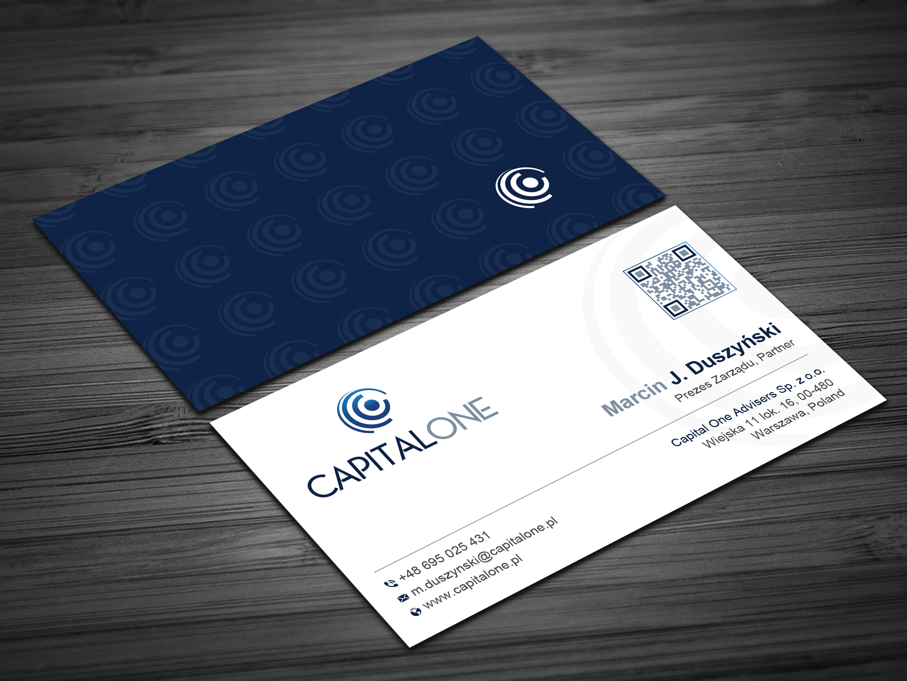 Business Card Design by Uttom 2 for CAPITAL ONE PARTNERS SP. Z O.O. SP.K. | Design #25246547