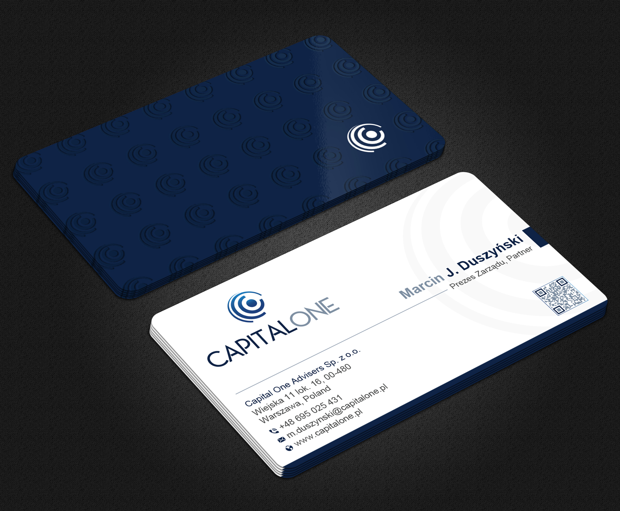 Business Card Design by Uttom 2 for CAPITAL ONE PARTNERS SP. Z O.O. SP.K. | Design #25247043
