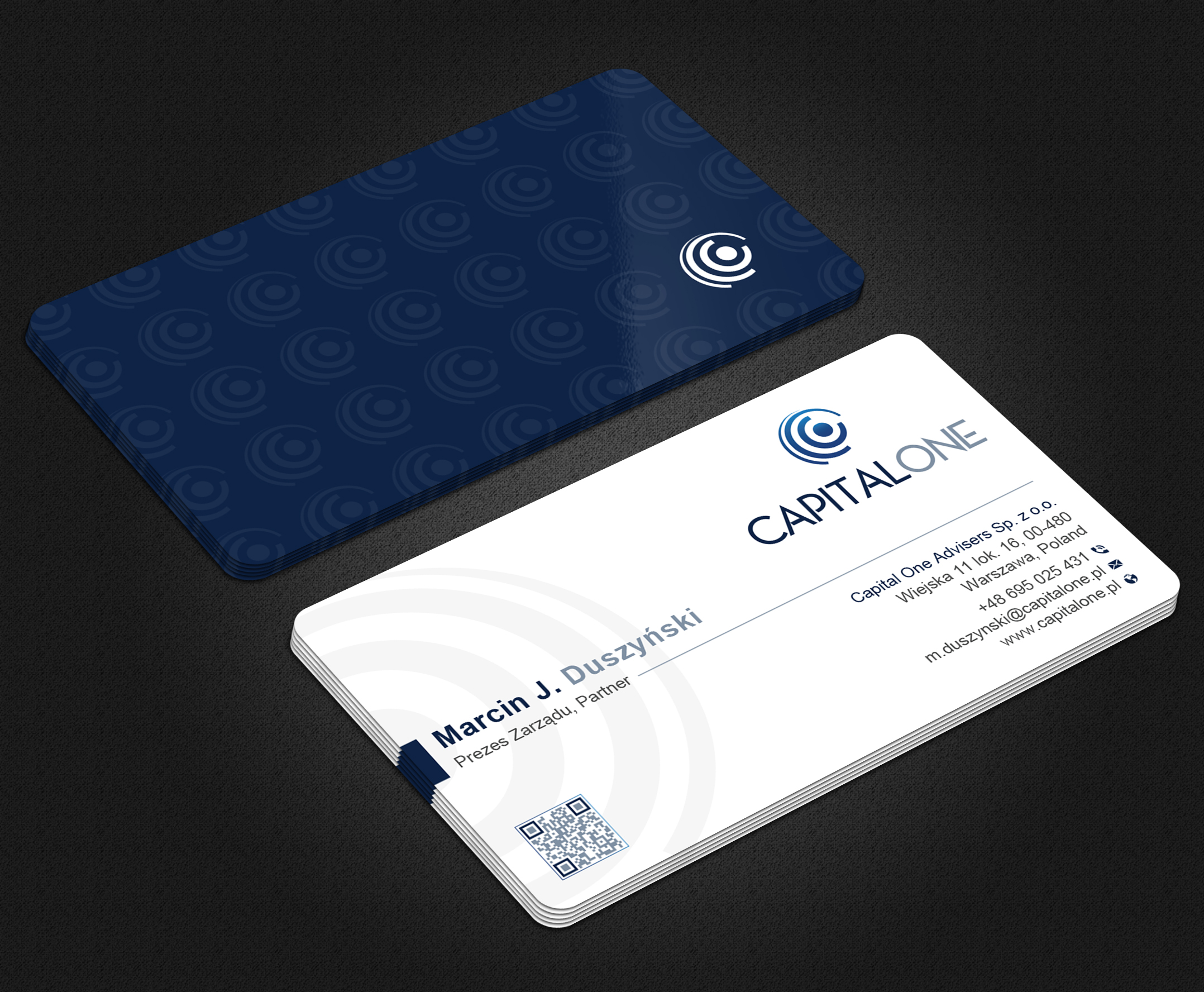 Business Card Design by Uttom 2 for CAPITAL ONE PARTNERS SP. Z O.O. SP.K. | Design #25247044