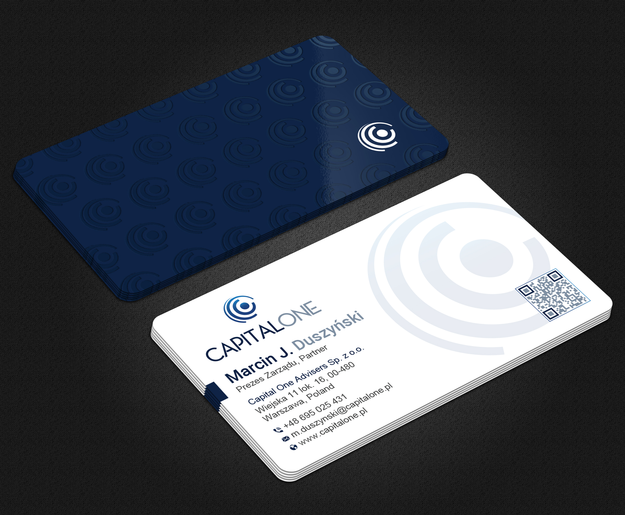 Business Card Design by Uttom 2 for CAPITAL ONE PARTNERS SP. Z O.O. SP.K. | Design #25249599