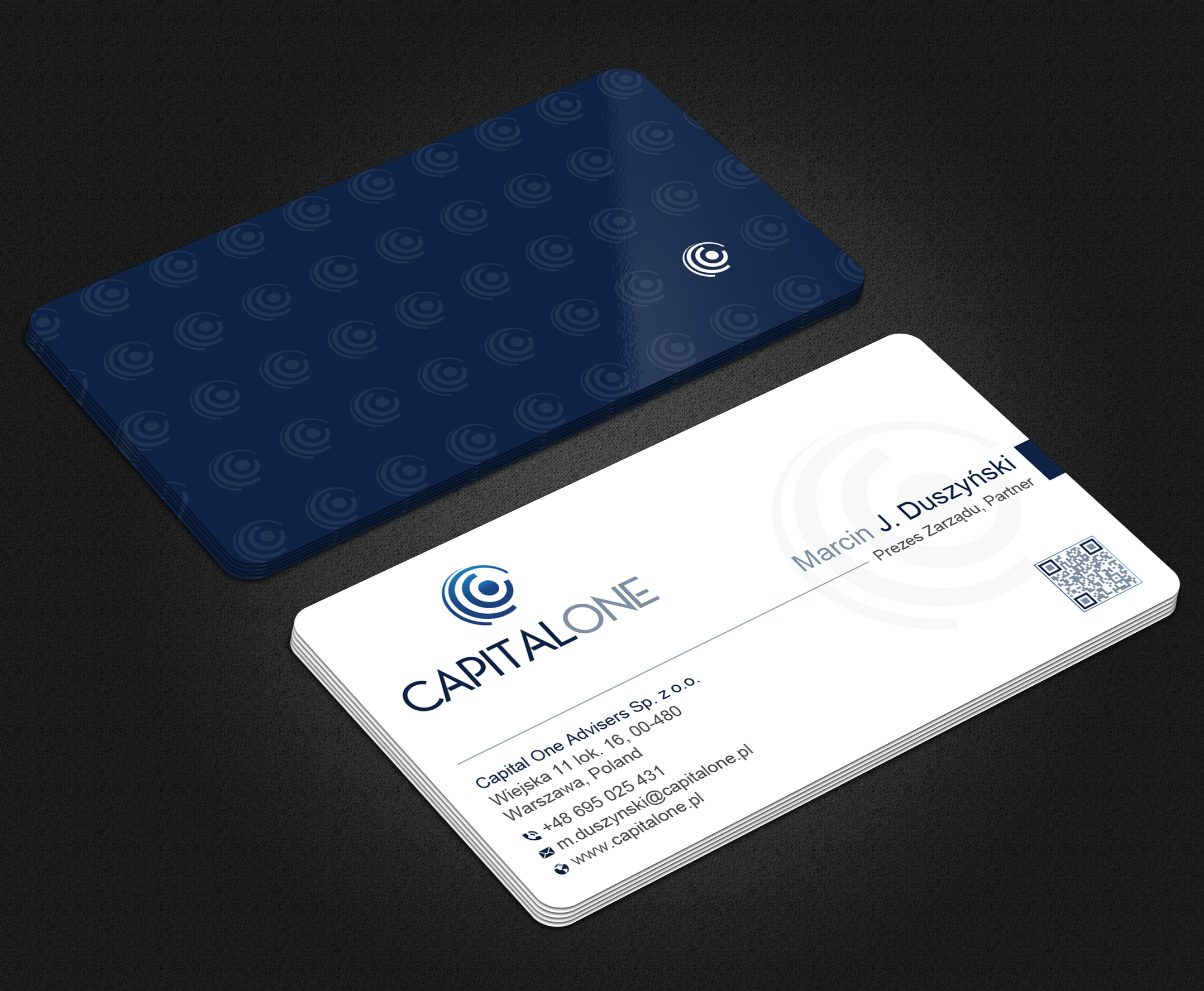Business Card Design by Uttom 2 for CAPITAL ONE PARTNERS SP. Z O.O. SP.K. | Design #25250334