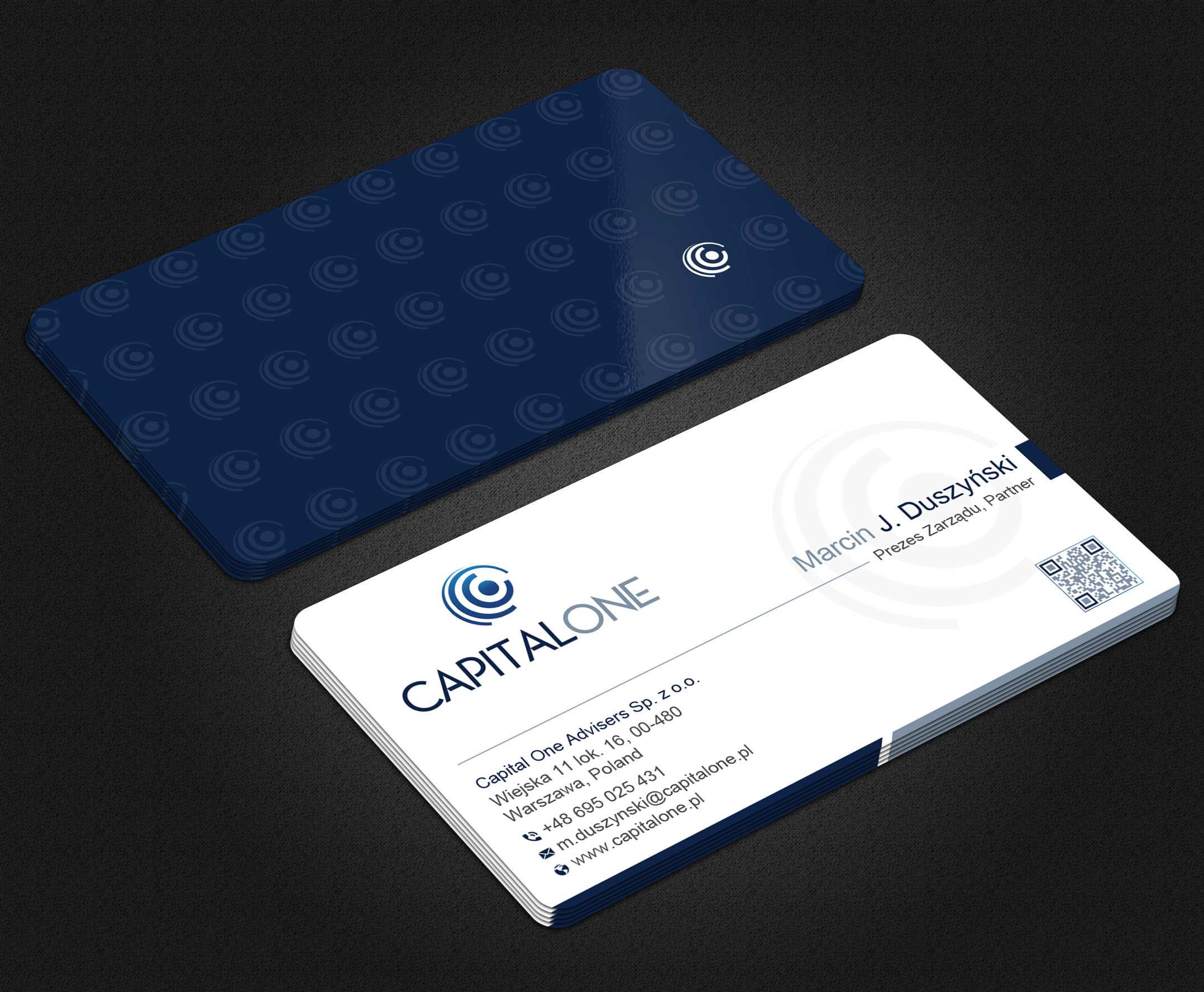 Business Card Design by Uttom 2 for CAPITAL ONE PARTNERS SP. Z O.O. SP.K. | Design #25250410