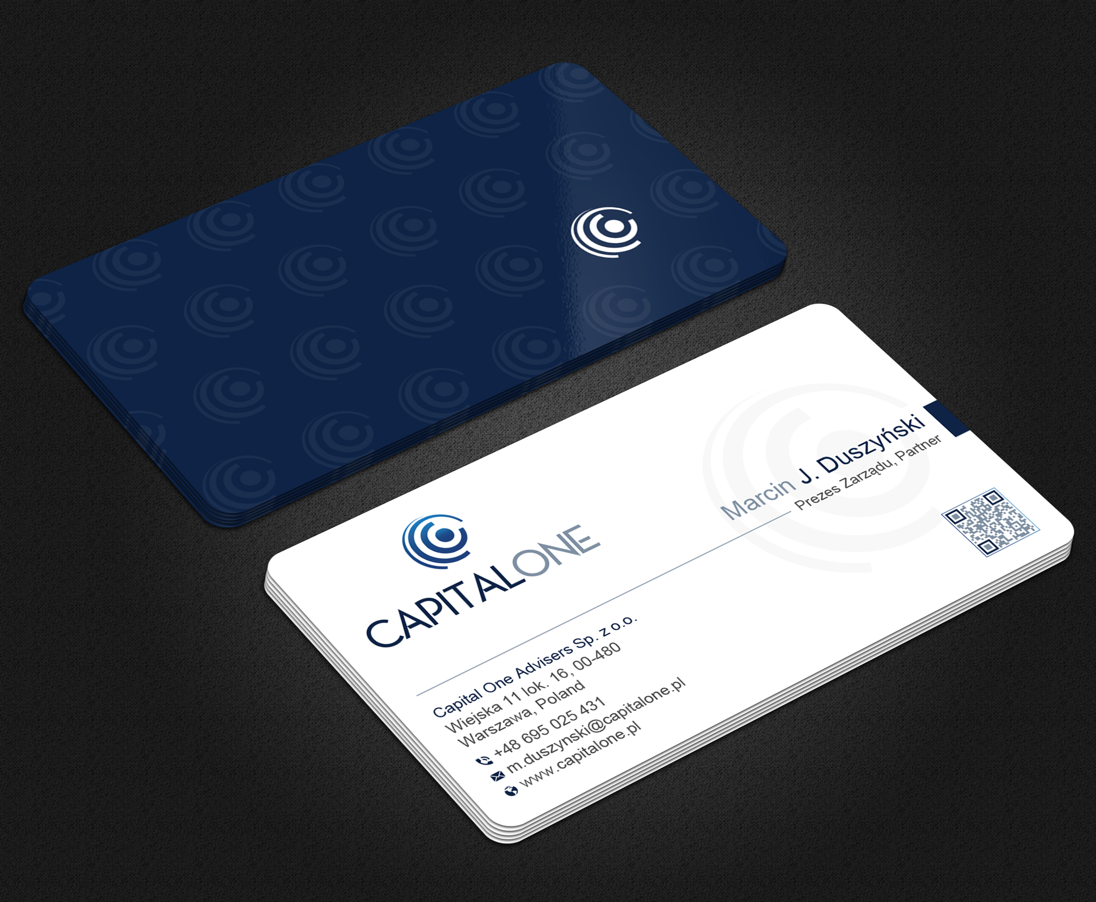 Business Card Design by Uttom 2 for CAPITAL ONE PARTNERS SP. Z O.O. SP.K. | Design #25250443