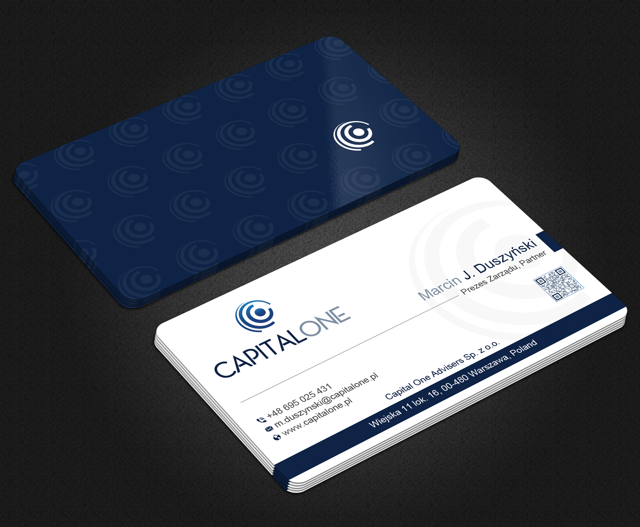 Business Card Design by Uttom 2 for CAPITAL ONE PARTNERS SP. Z O.O. SP.K. | Design #25250484