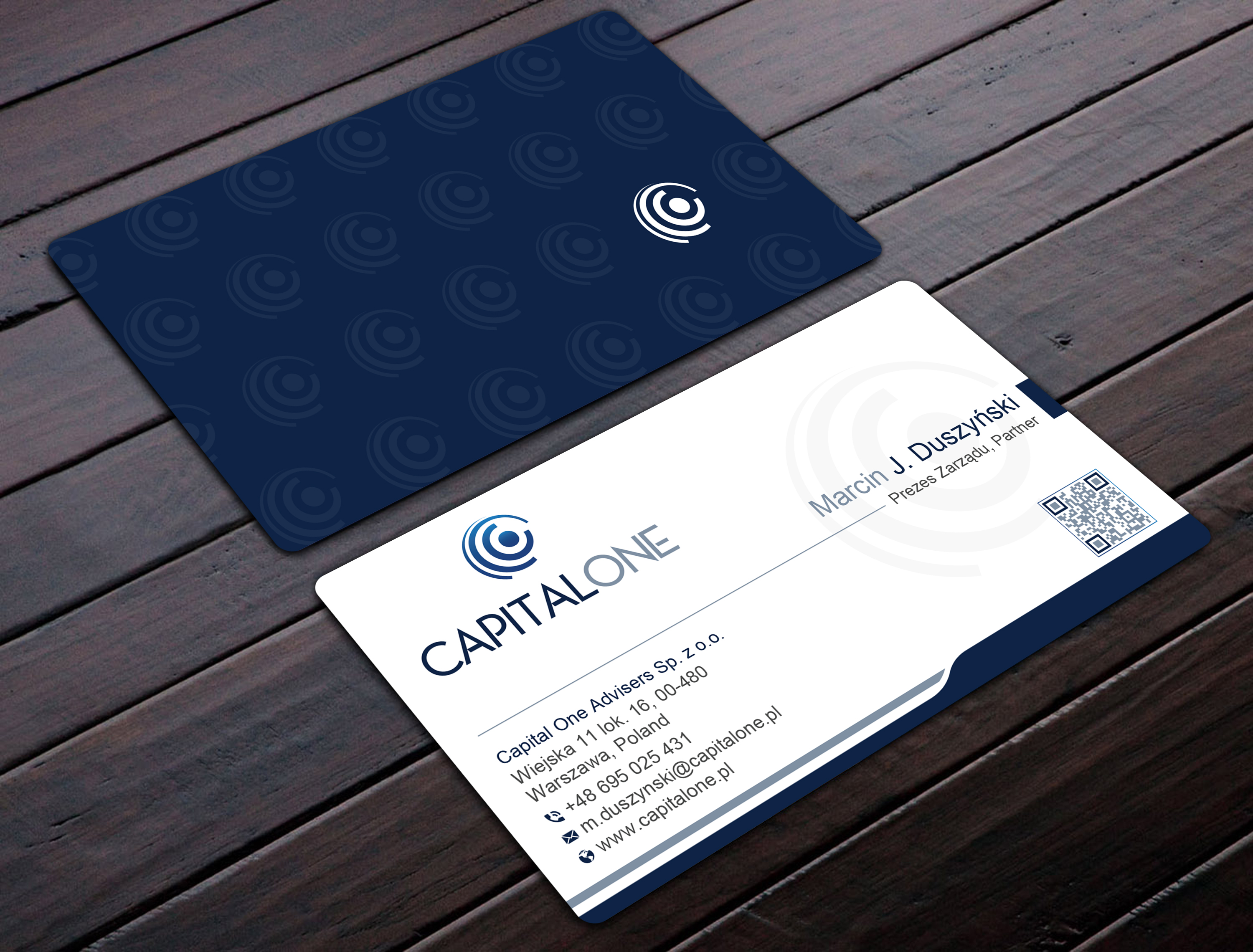 Business Card Design by Uttom 2 for CAPITAL ONE PARTNERS SP. Z O.O. SP.K. | Design #25250666