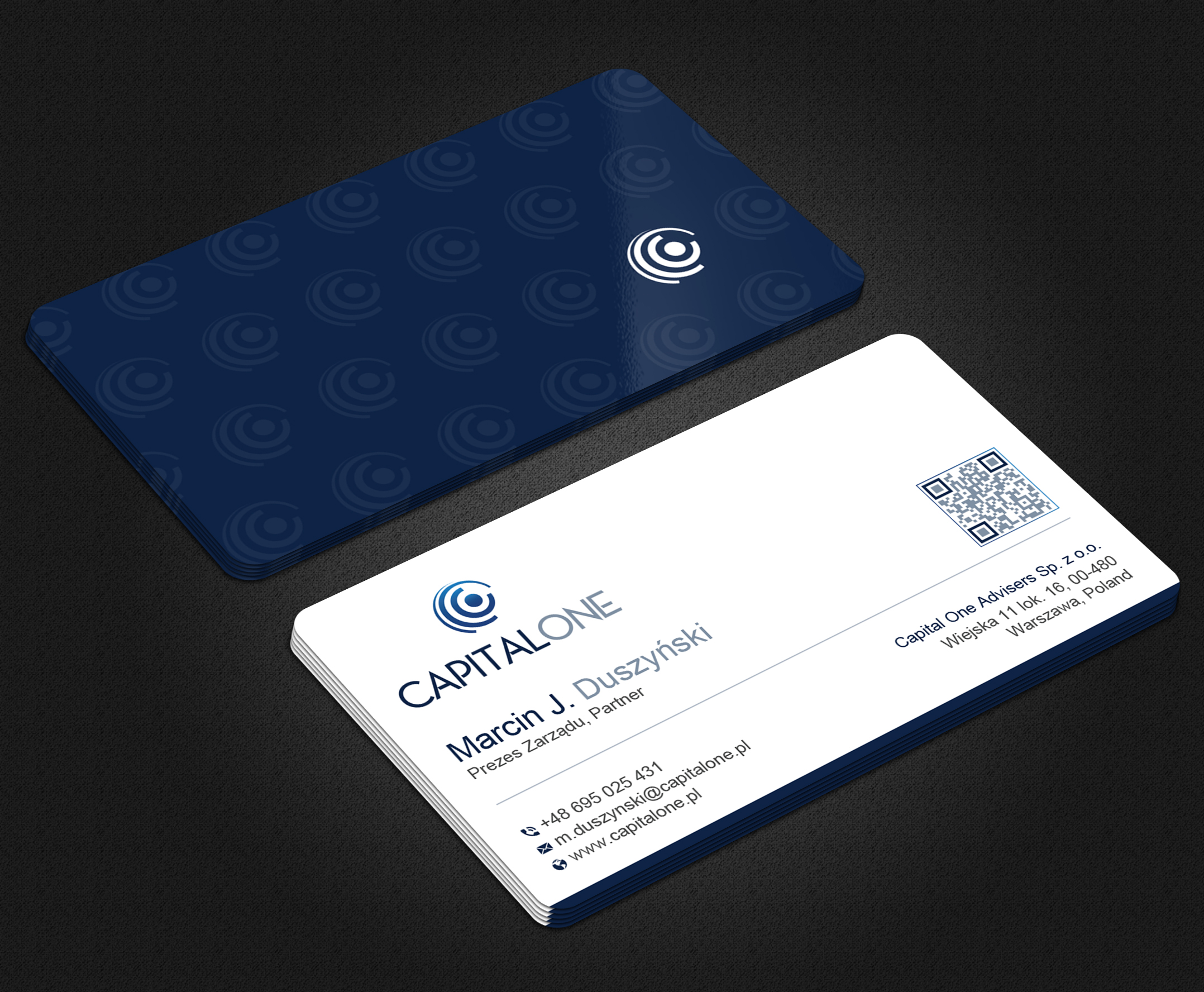 Business Card Design by Uttom 2 for CAPITAL ONE PARTNERS SP. Z O.O. SP.K. | Design #25251648