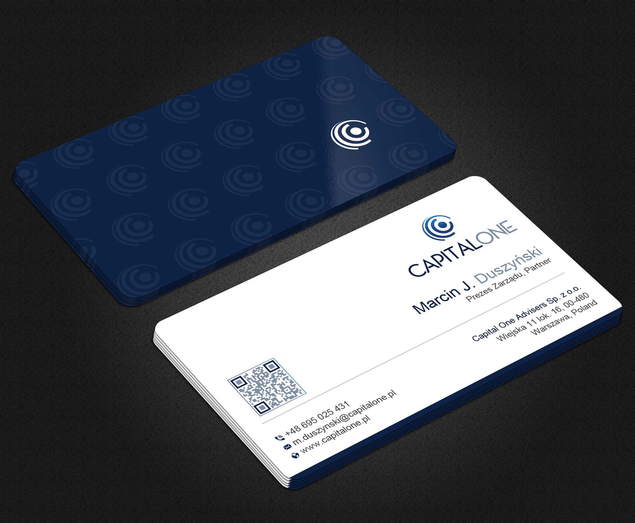Business Card Design by Uttom 2 for CAPITAL ONE PARTNERS SP. Z O.O. SP.K. | Design #25251652